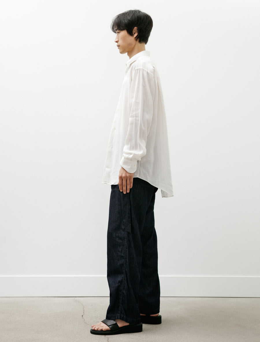 Short Point Ramie Shirt Aloe - Image 6