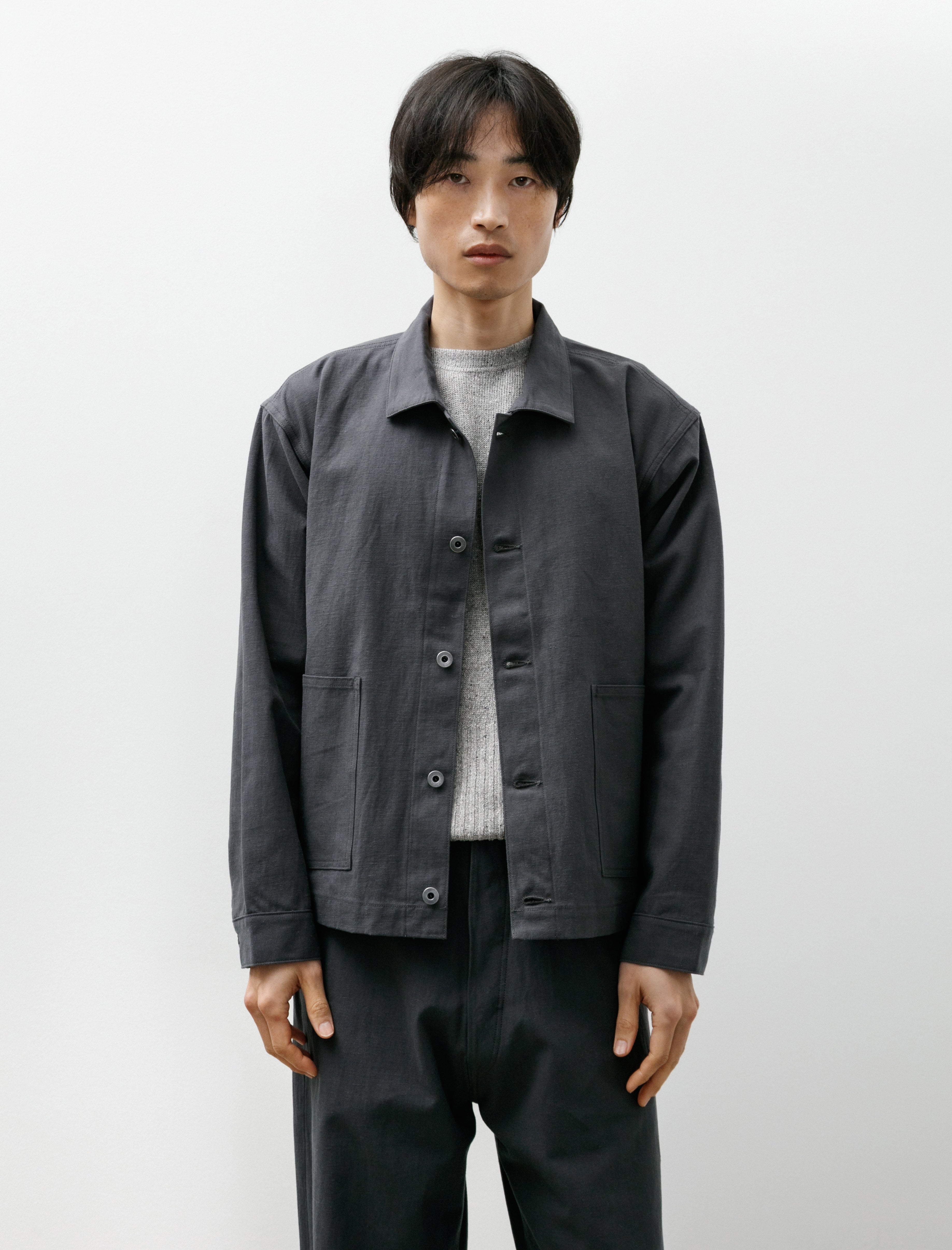 Taiga Takahashi Lot 303 Coverall Jacket Charcoal – Neighbour