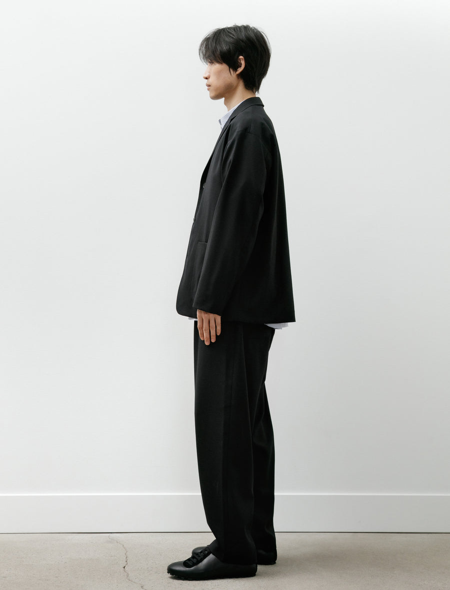 Wool Patch Pocket Blazer Black - Image 6