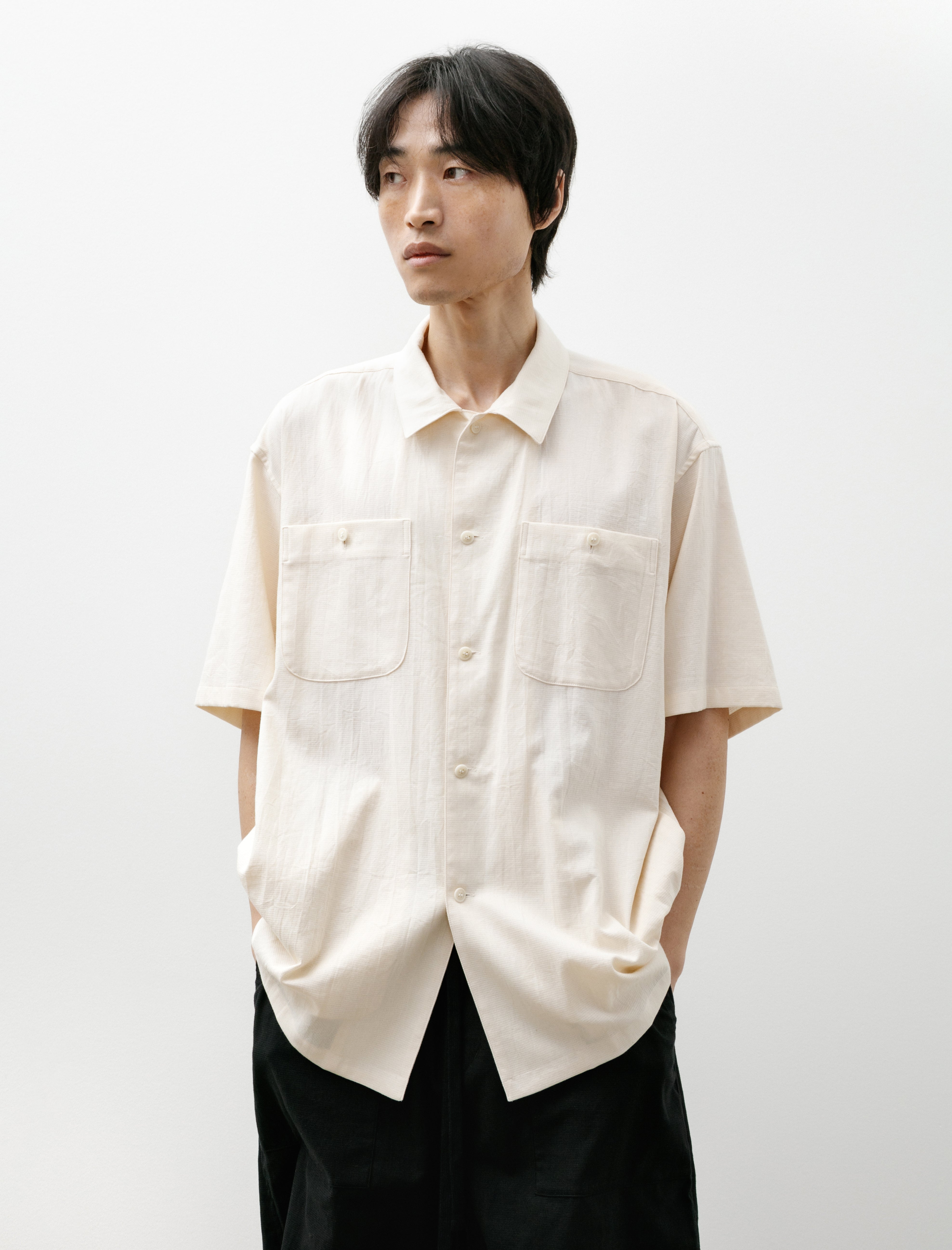 Yoko Sakamoto Utility S/S Shirt Ecru