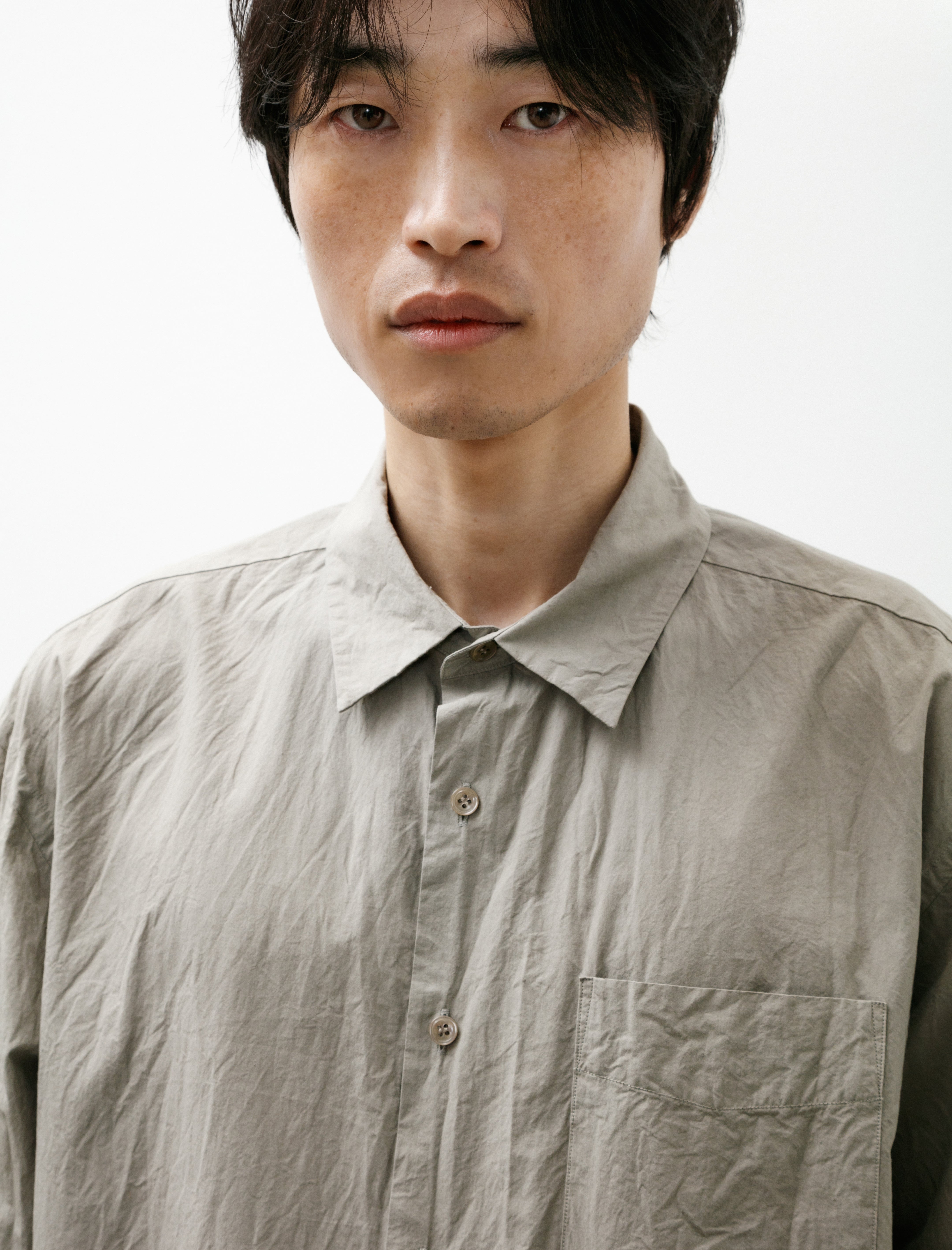 Yoko Sakamoto Regular Collar Shirt Mugwort