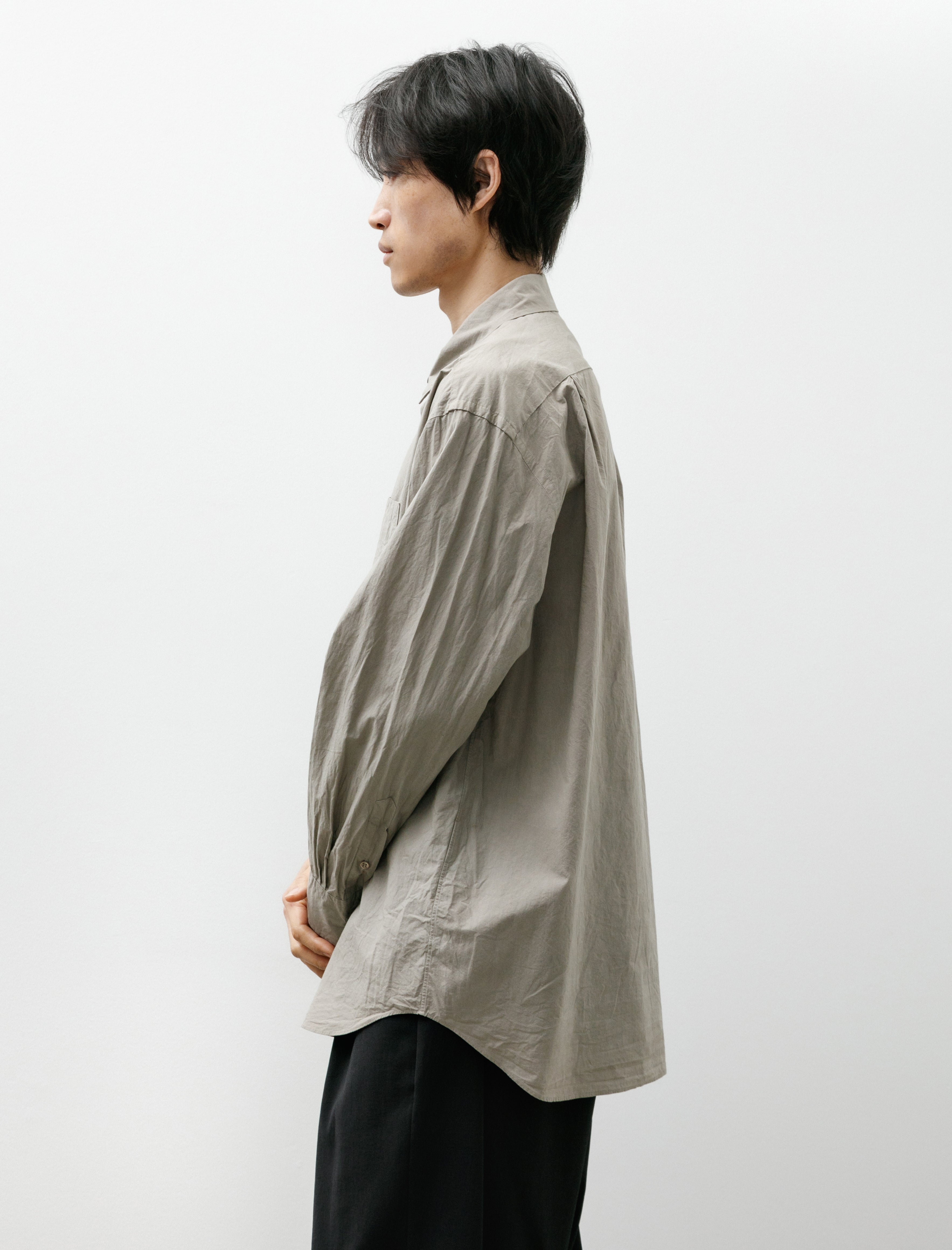 Yoko Sakamoto Regular Collar Shirt Mugwort