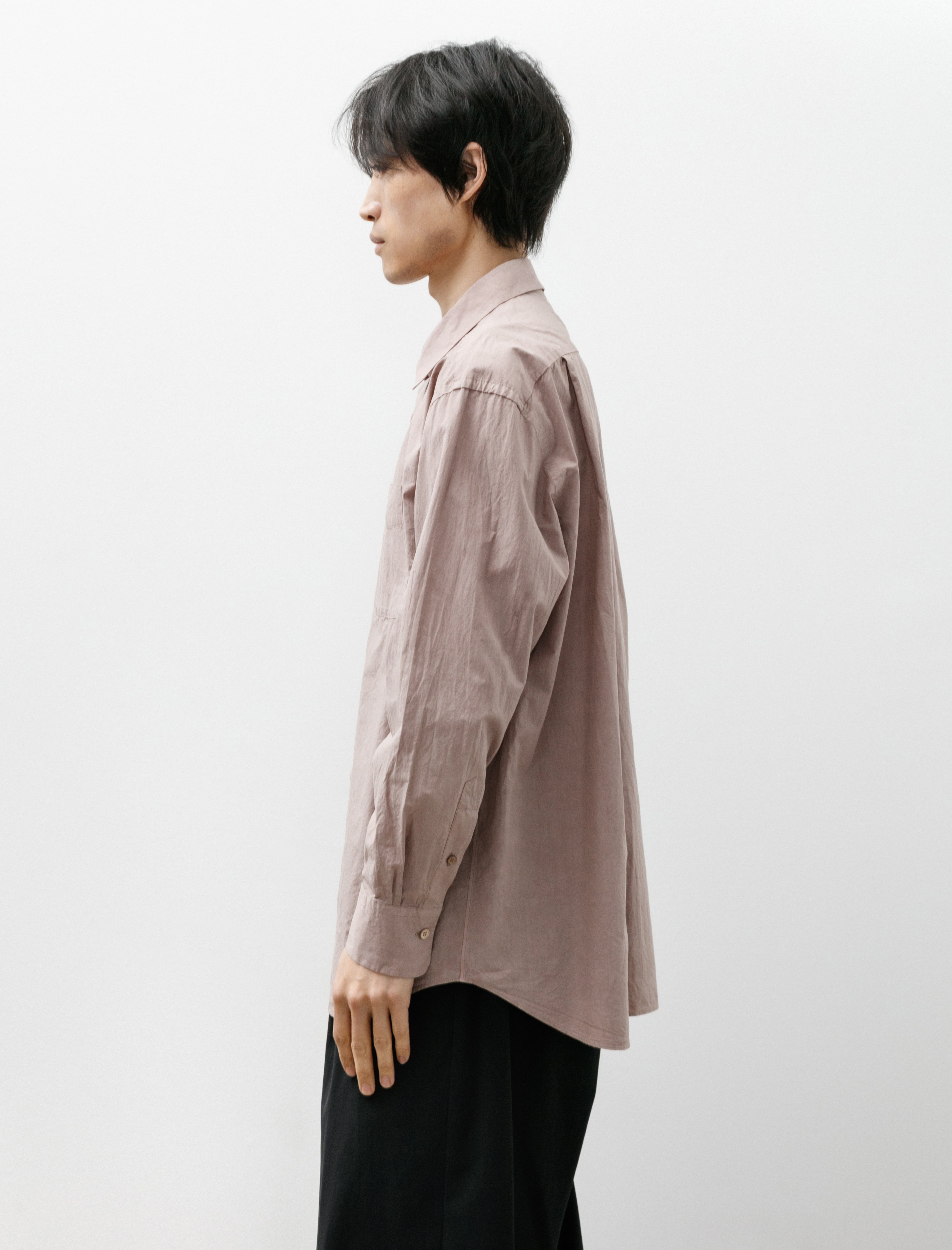 Yoko Sakamoto Regular Collar Shirt Azuki