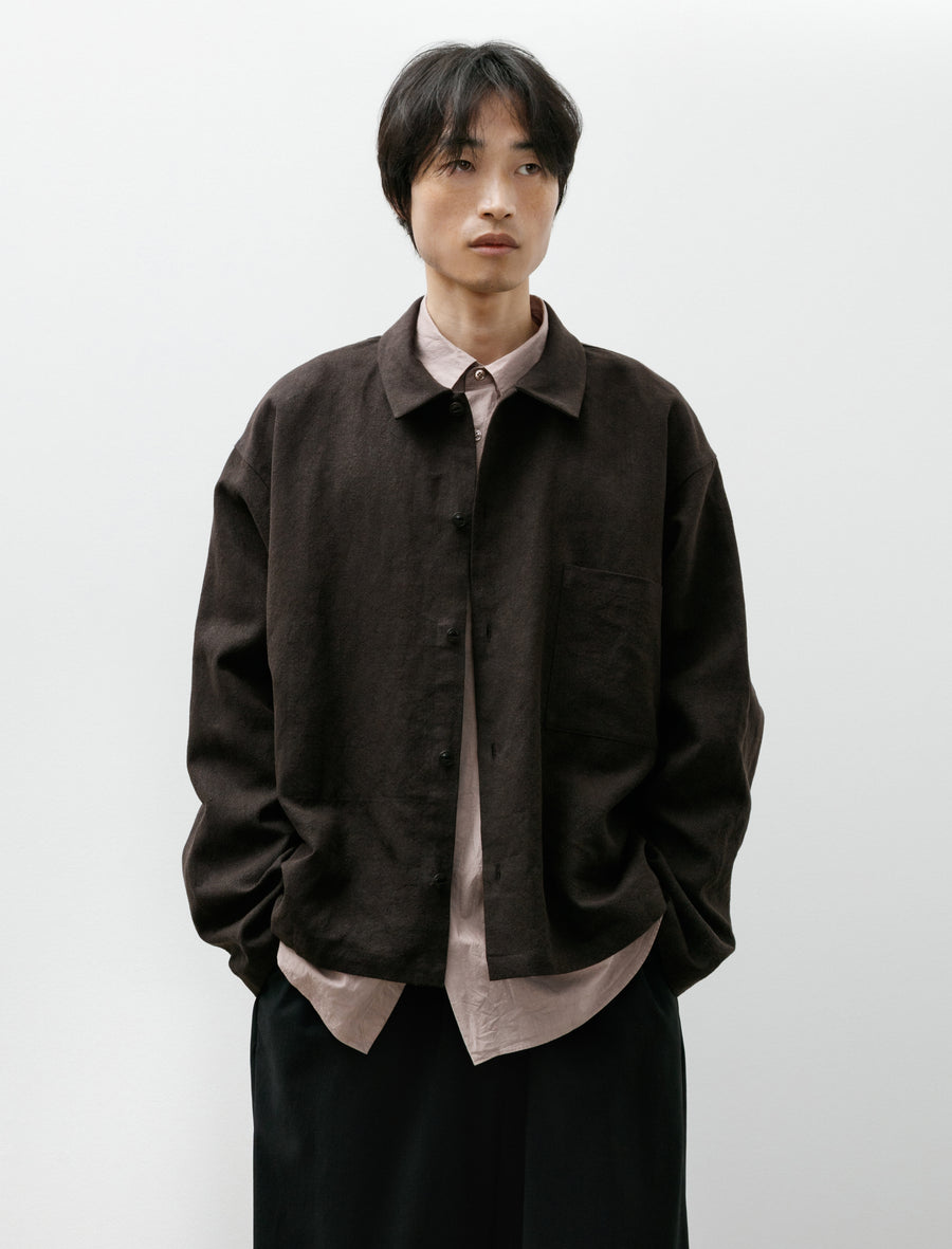 Yoko Sakamoto Work Blouse Hemp Brown – Neighbour