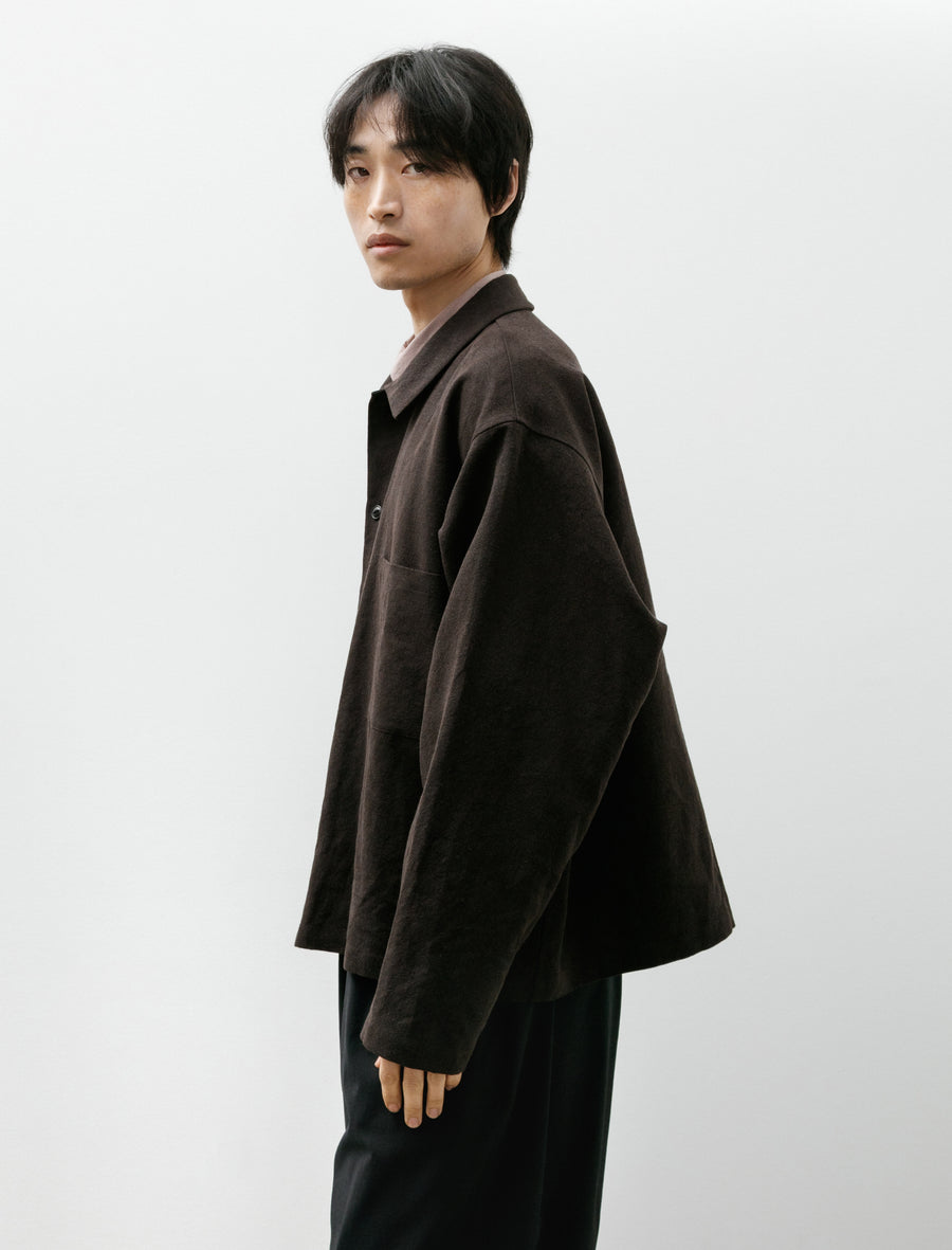 Work Blouse Hemp Brown - Image 3