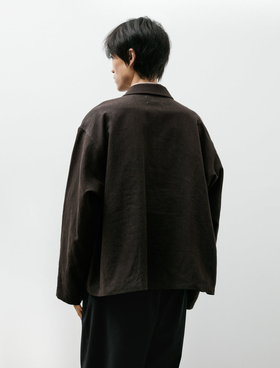 Work Blouse Hemp Brown - Image 2