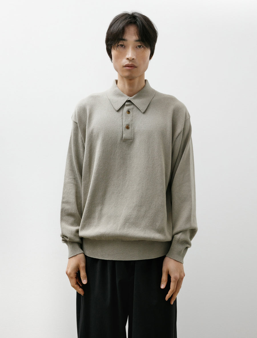 Knit Polo Beige - Image 1