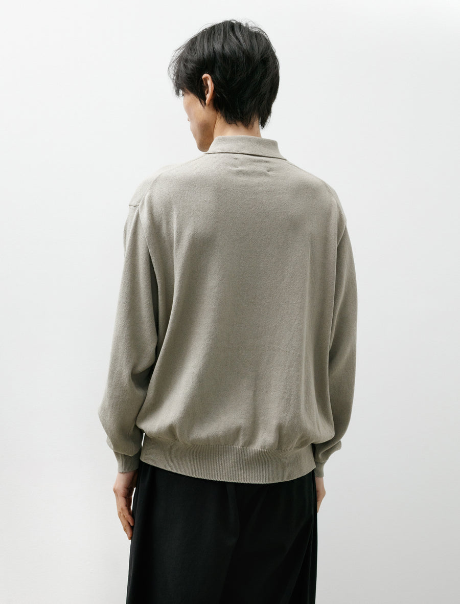 Knit Polo Beige - Image 2
