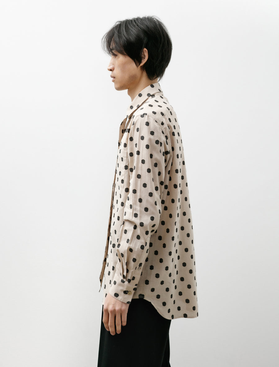 Double Collar Shirt Dot Jacquard - Image 3