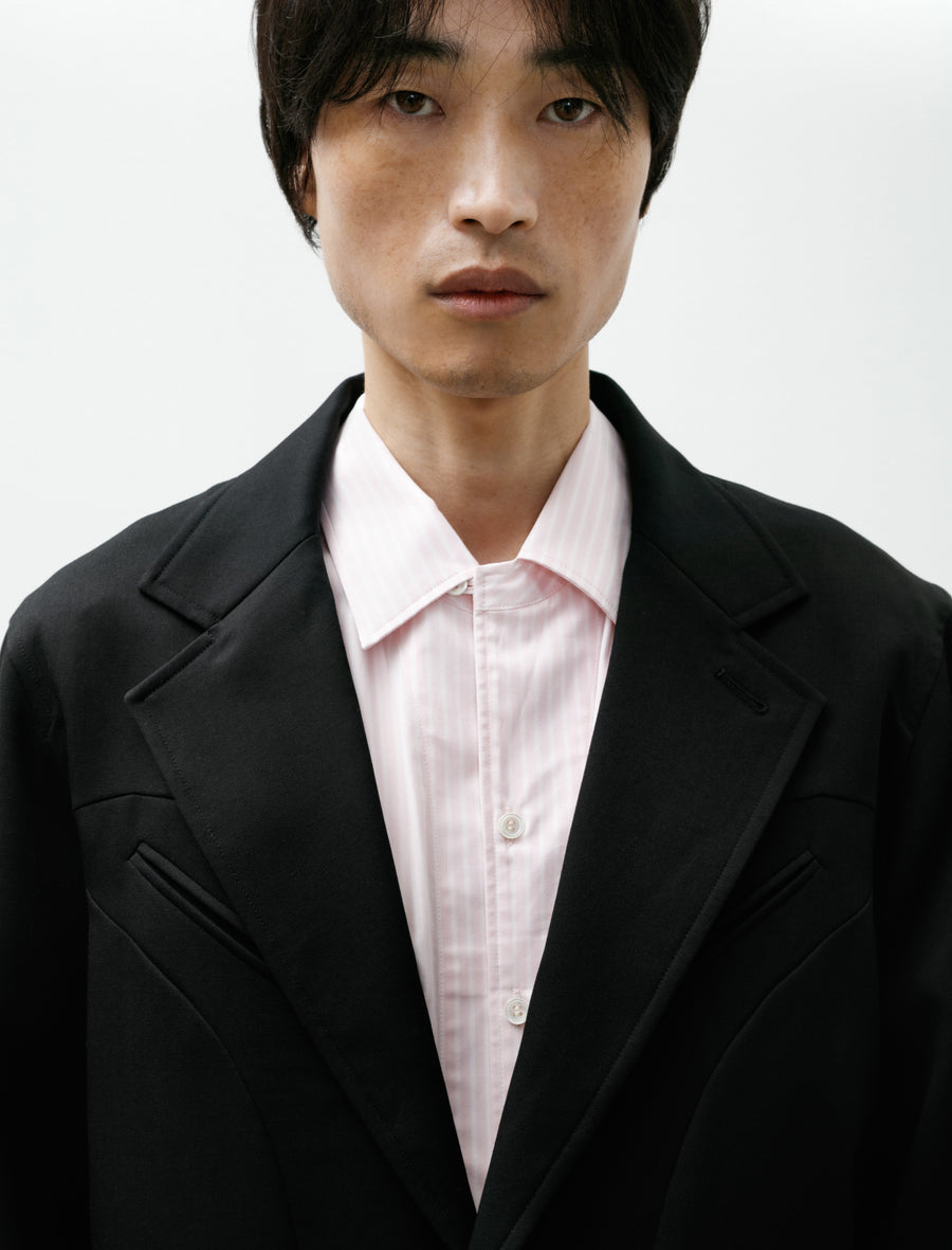 Light Wool Jacket Black Suiting - Image 5