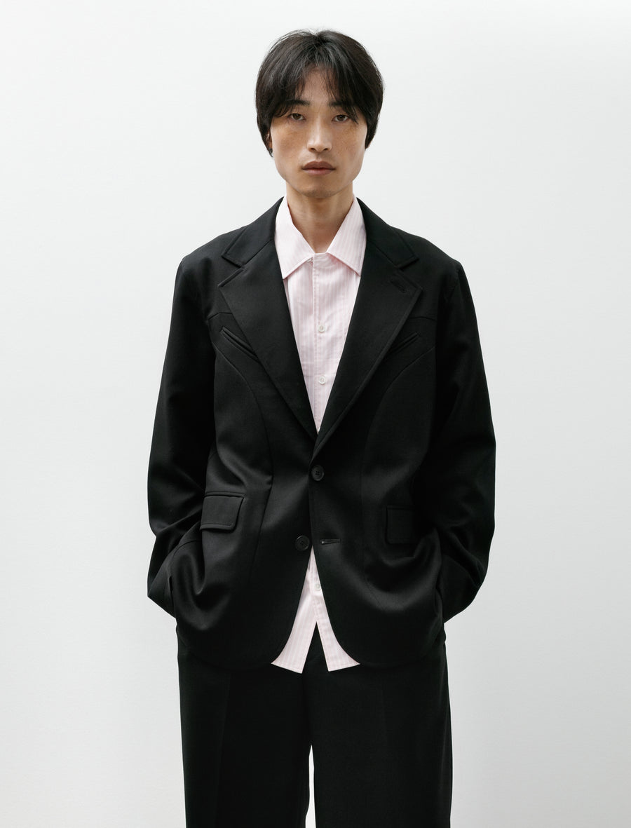 Light Wool Jacket Black Suiting - Image 1