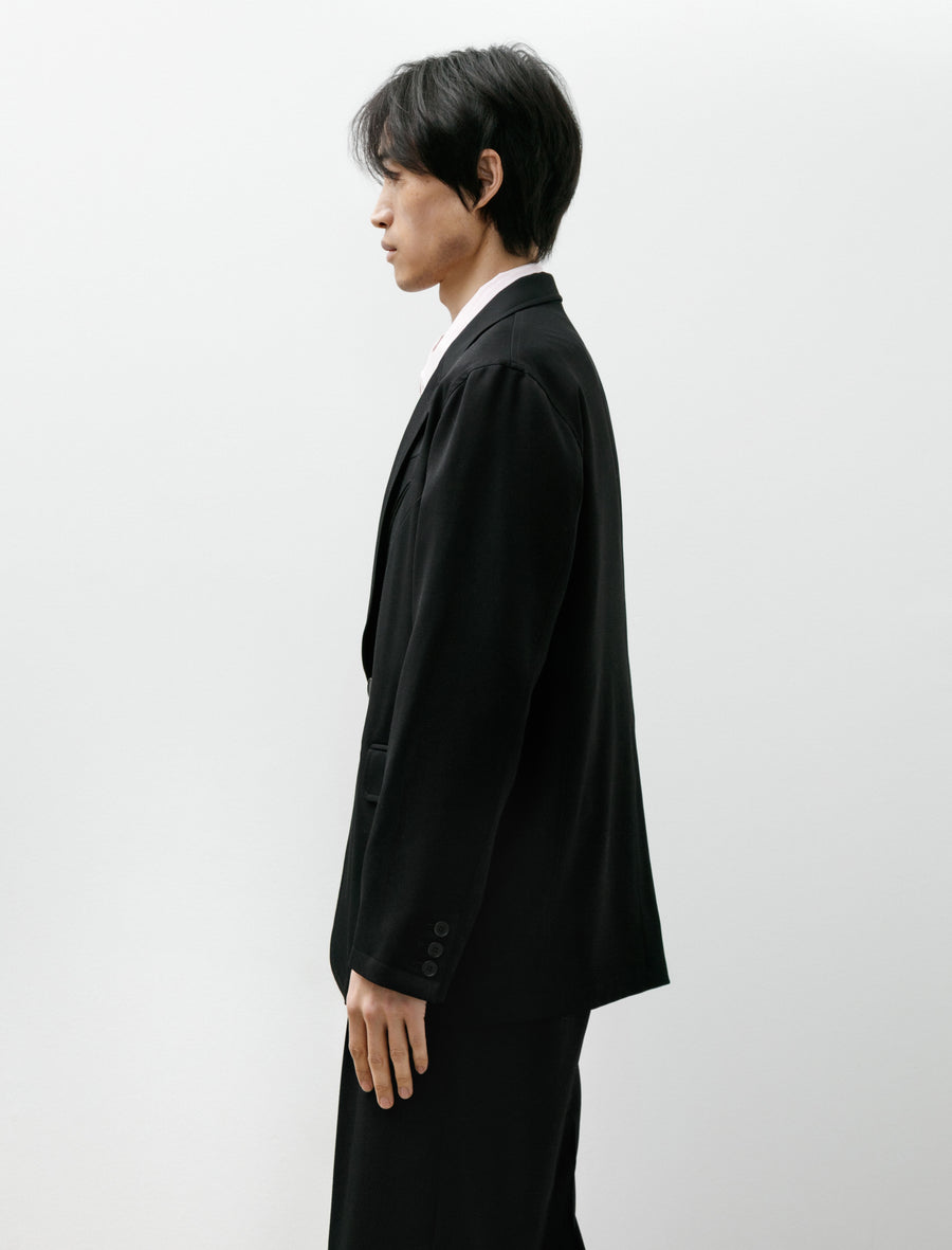 Light Wool Jacket Black Suiting - Image 3