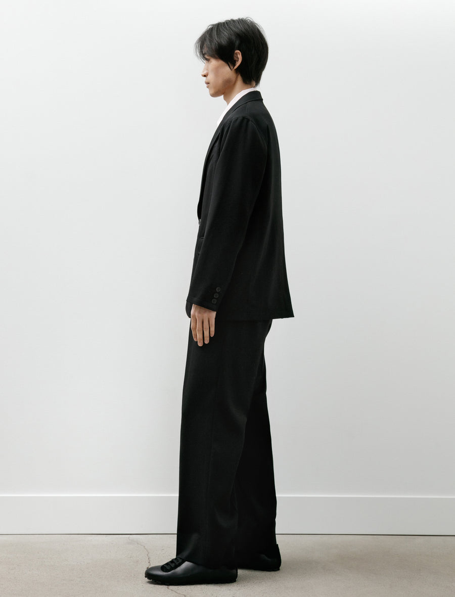 Pleated Tailored Pants Black Suiting - Image 3