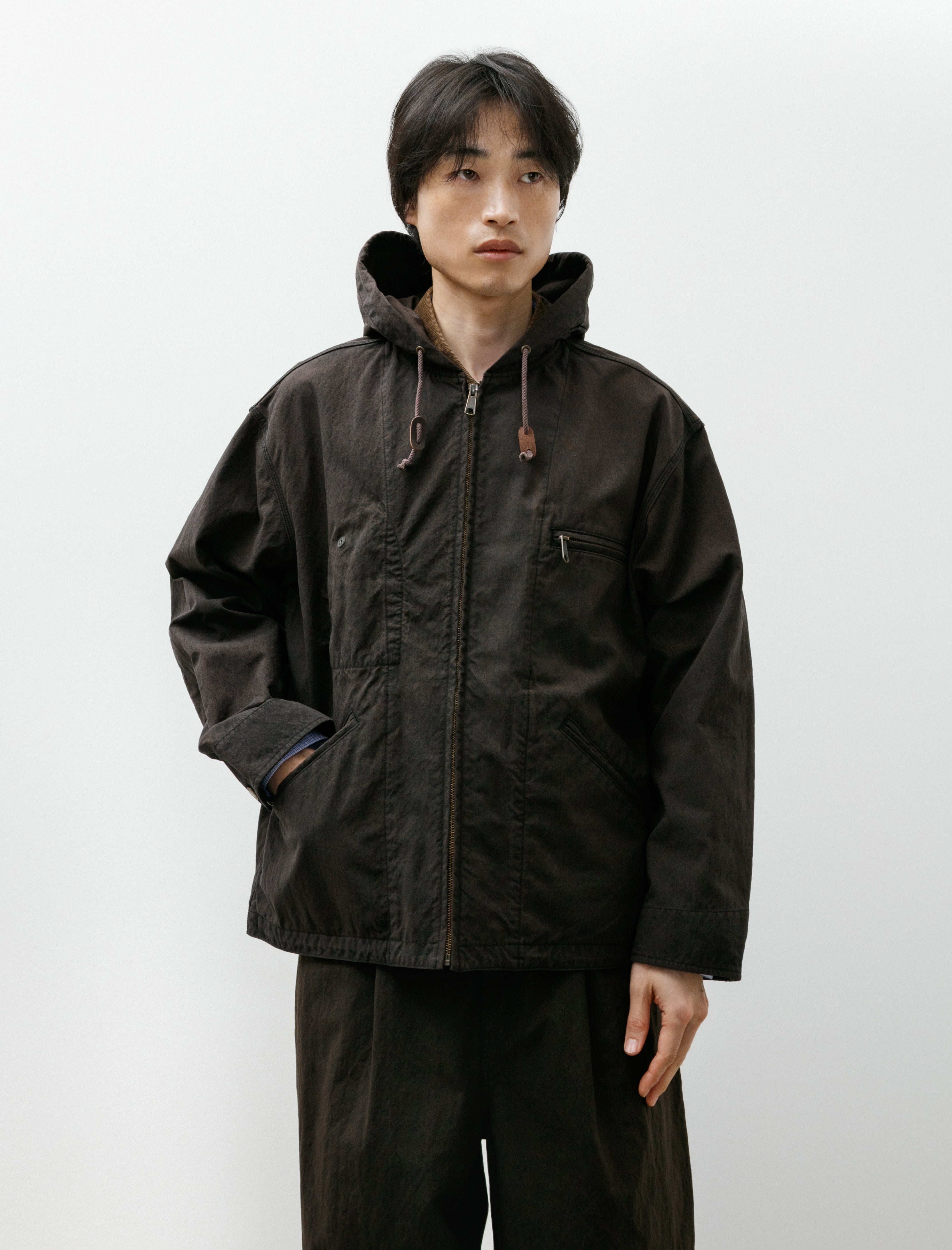 Comme des Garçons Nylon Parka Brown