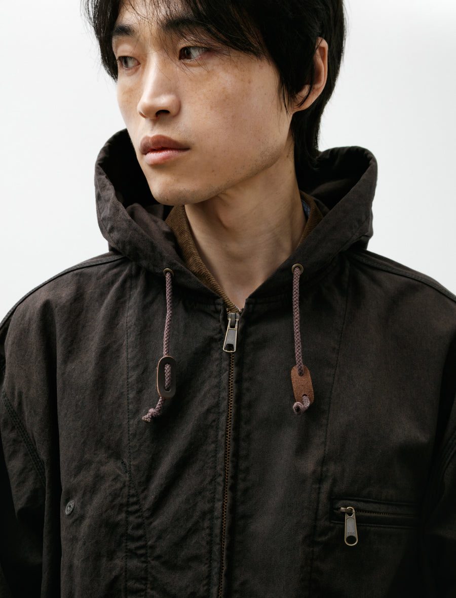 Nylon Parka Brown - Image 5