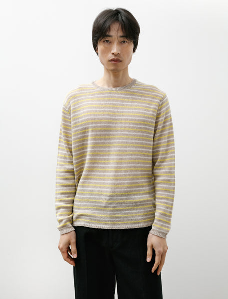 Auralee Cashmere Summer Knit P/O Beige Yellow – Neighbour