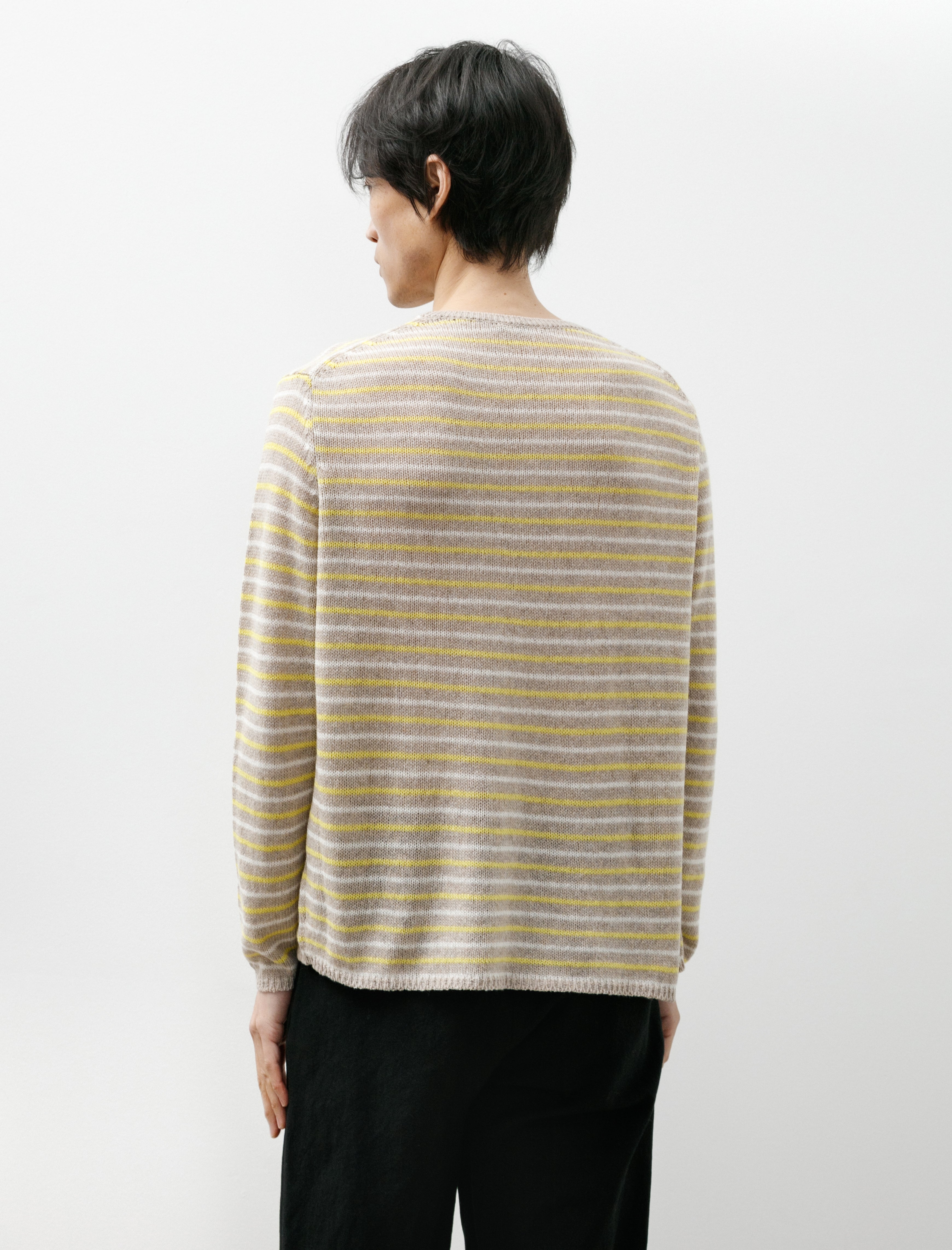Auralee Cashmere Summer Knit P/O Beige Yellow