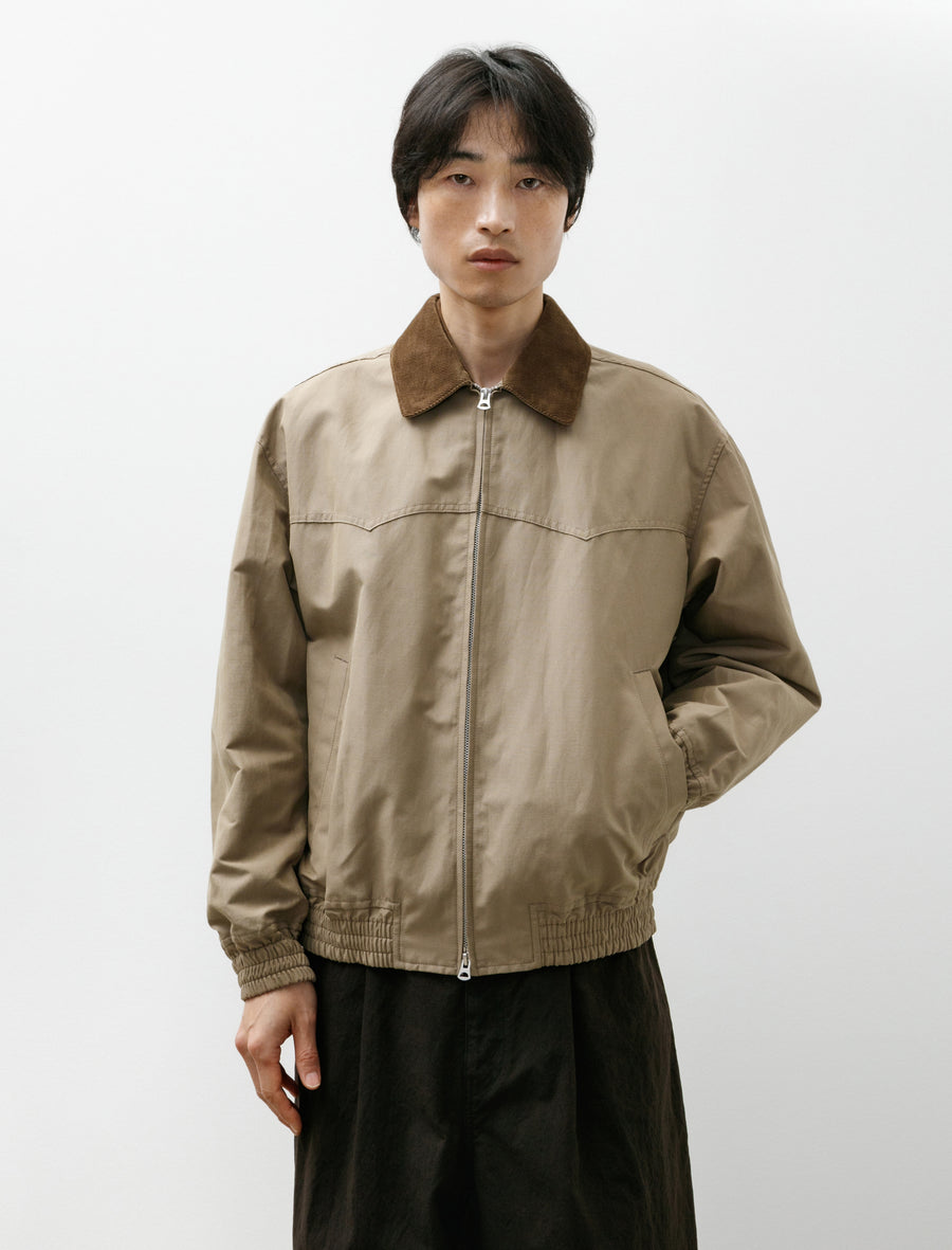 Corduroy Collar Jacket Beige - Image 4