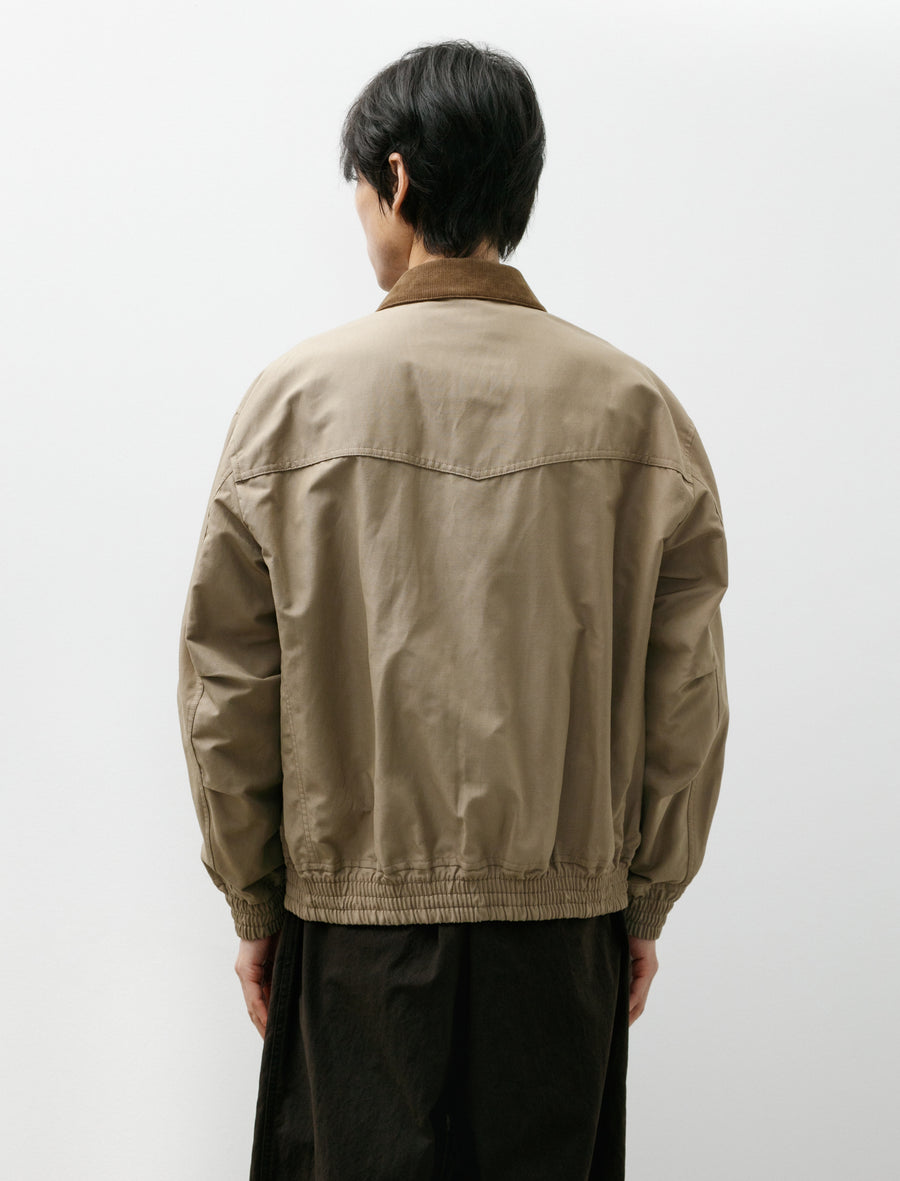 Corduroy Collar Jacket Beige - Image 2