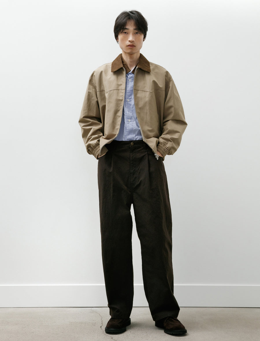 Corduroy Collar Jacket Beige - Image 7
