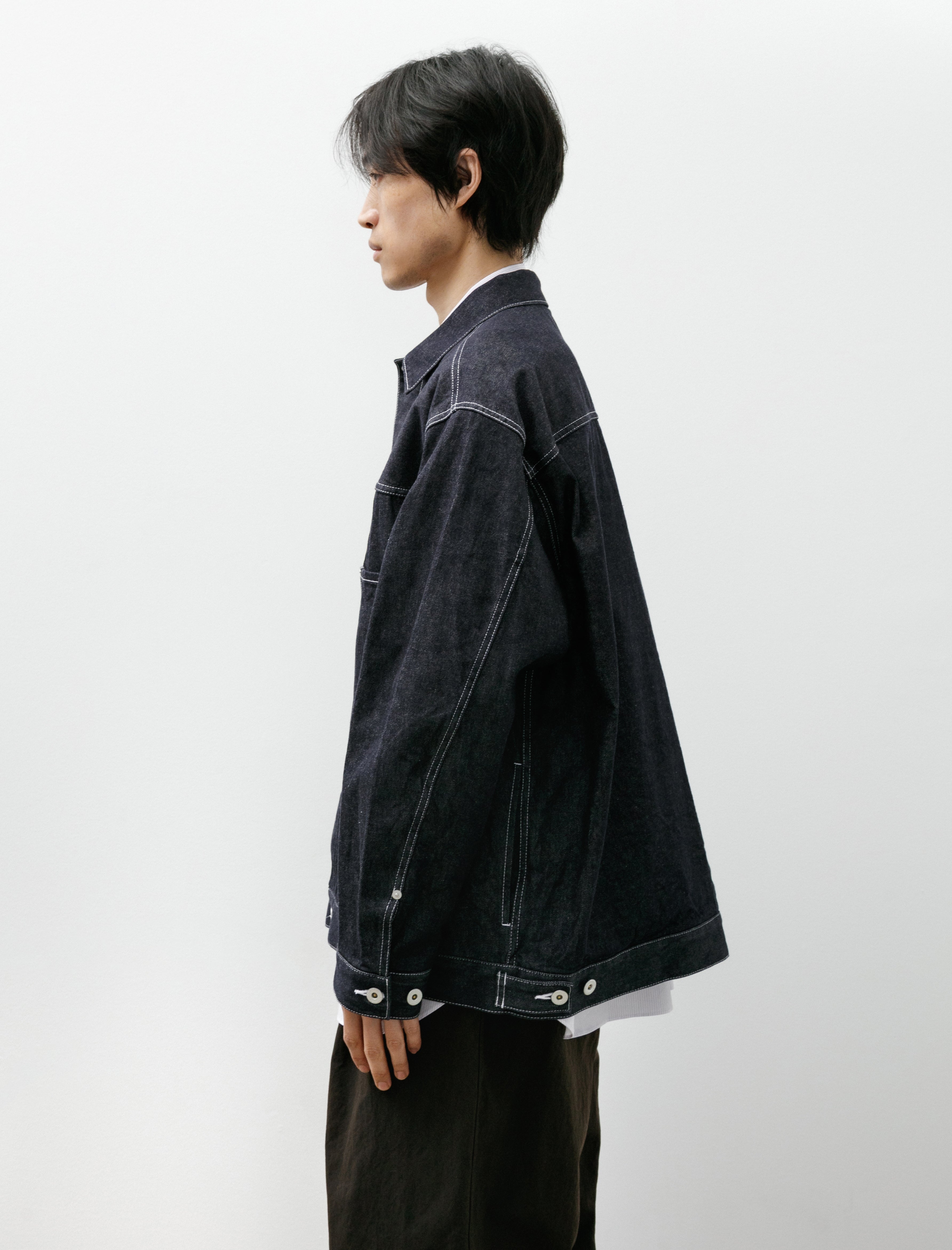 Comme des Garçons Homme Denim Patch Pocket Jacket Indigo