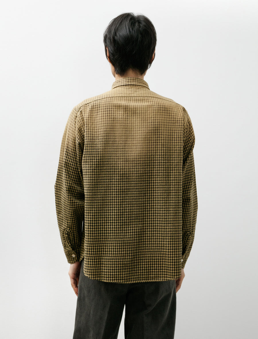 Lot 117 Work Shirt Faded Beige Check - Image 2
