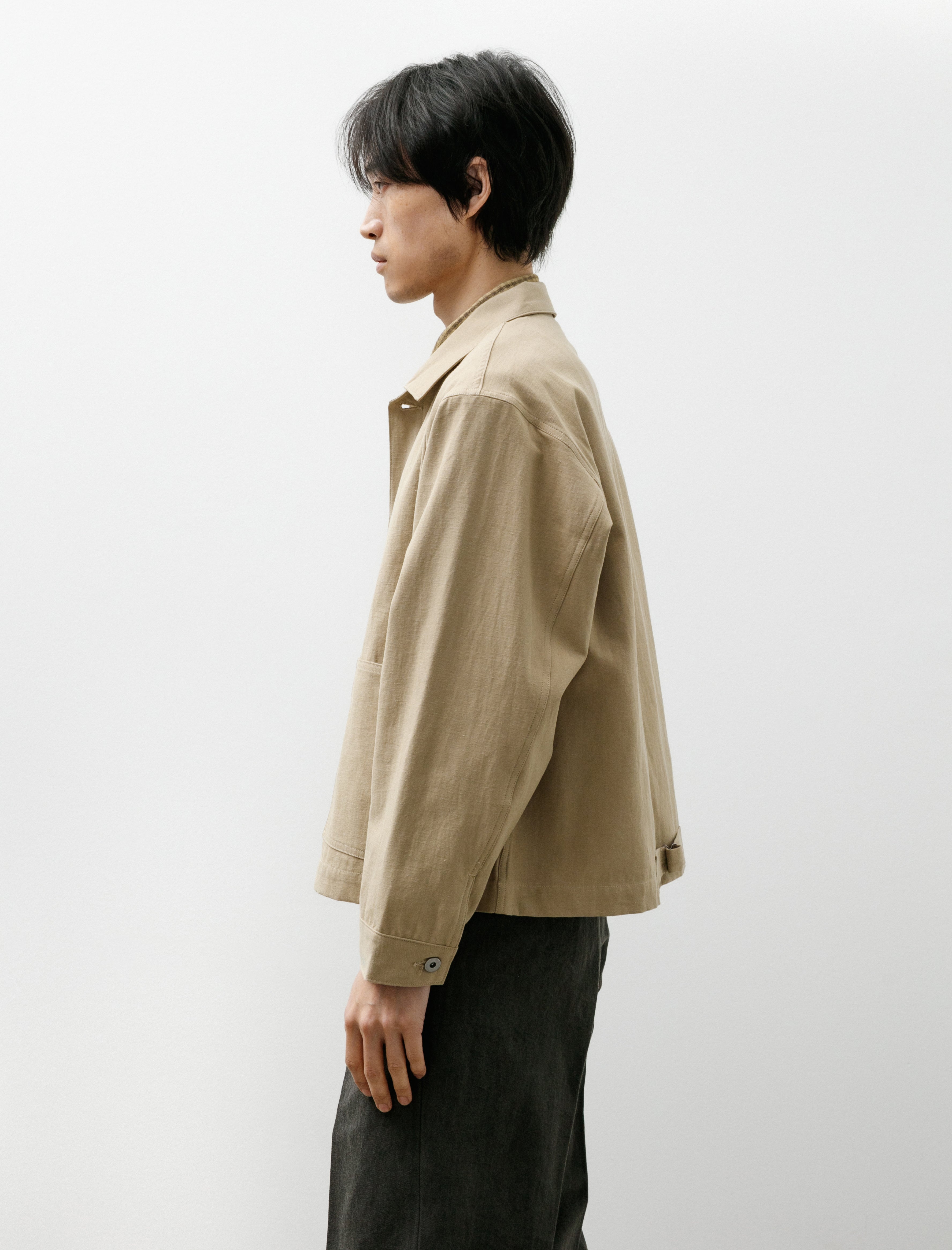 Taiga Takahashi Lot 303 Coverall Jacket Beige