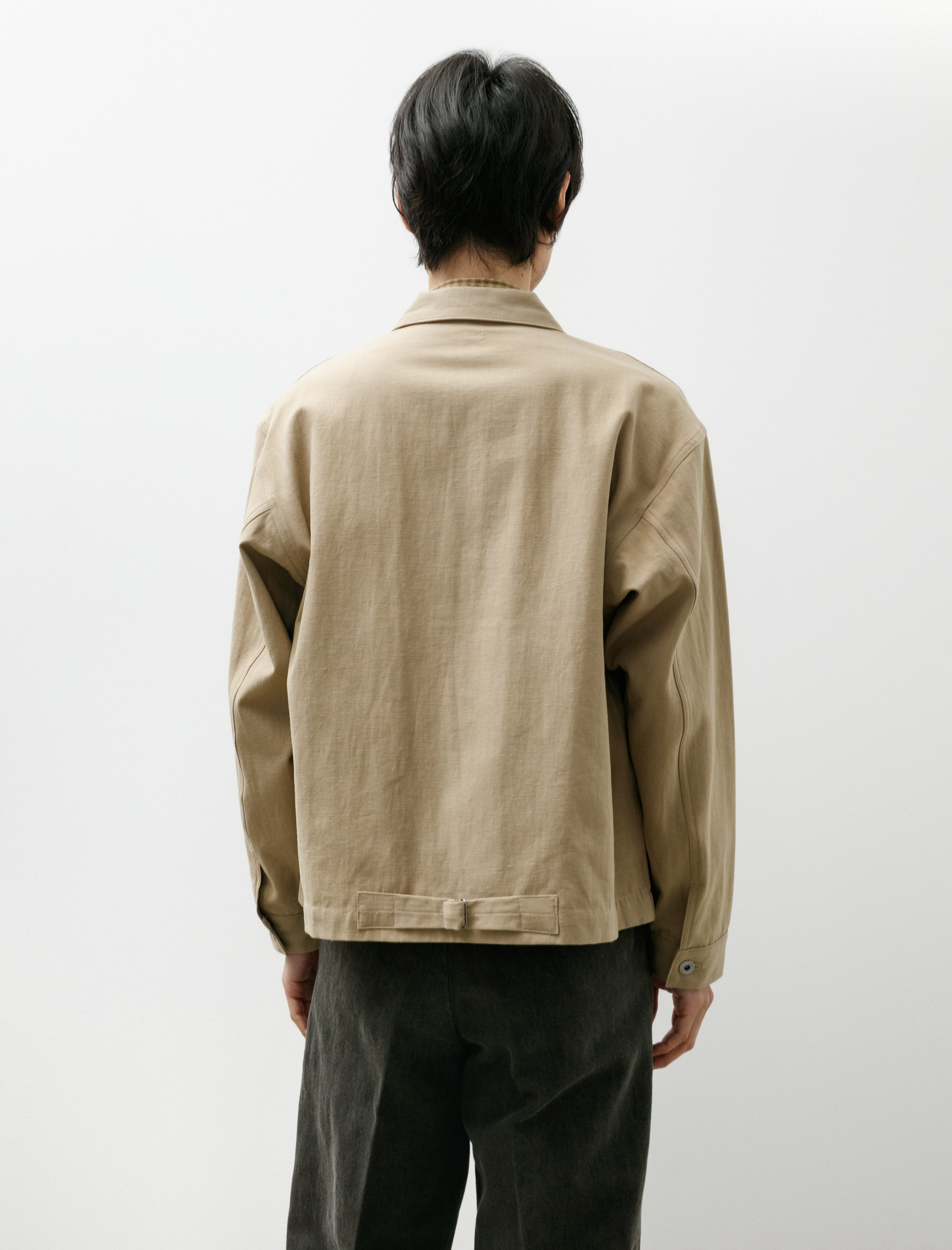Taiga Takahashi Lot 303 Coverall Jacket Beige