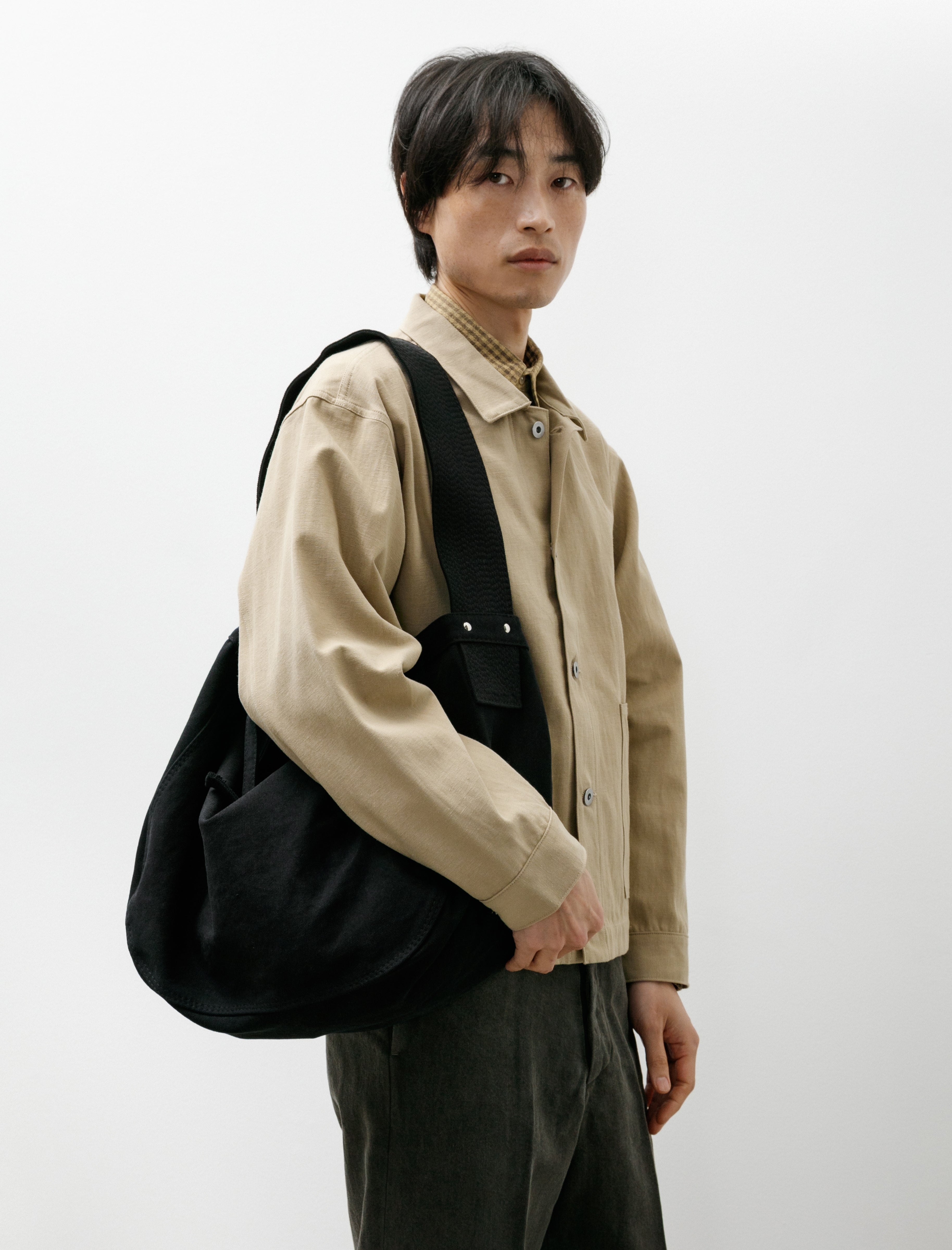 Taiga Takahashi Lot 004 Newsboy Bag Black