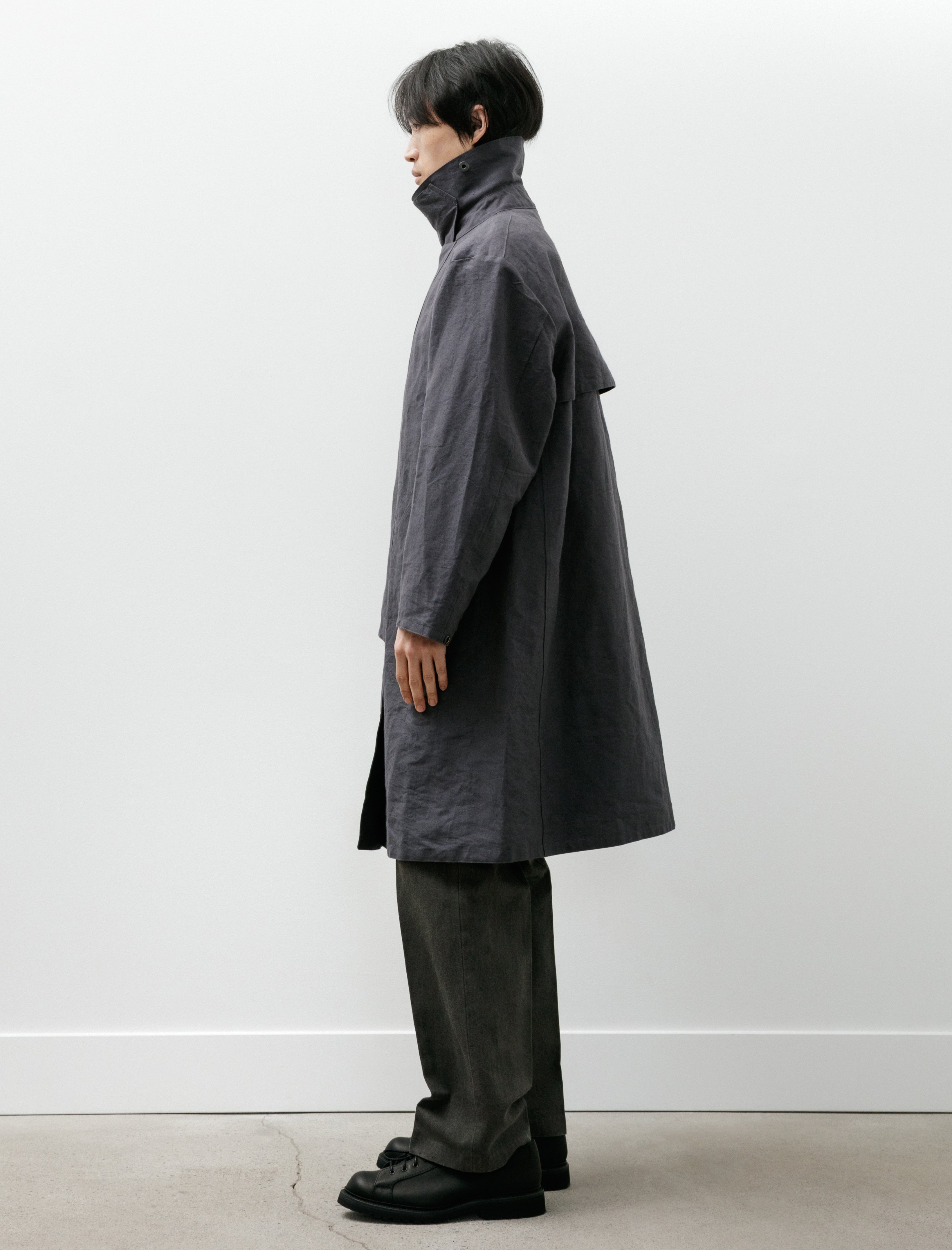 Taiga Takahashi Lot 411 M-1918 Rain Coat Charcoal