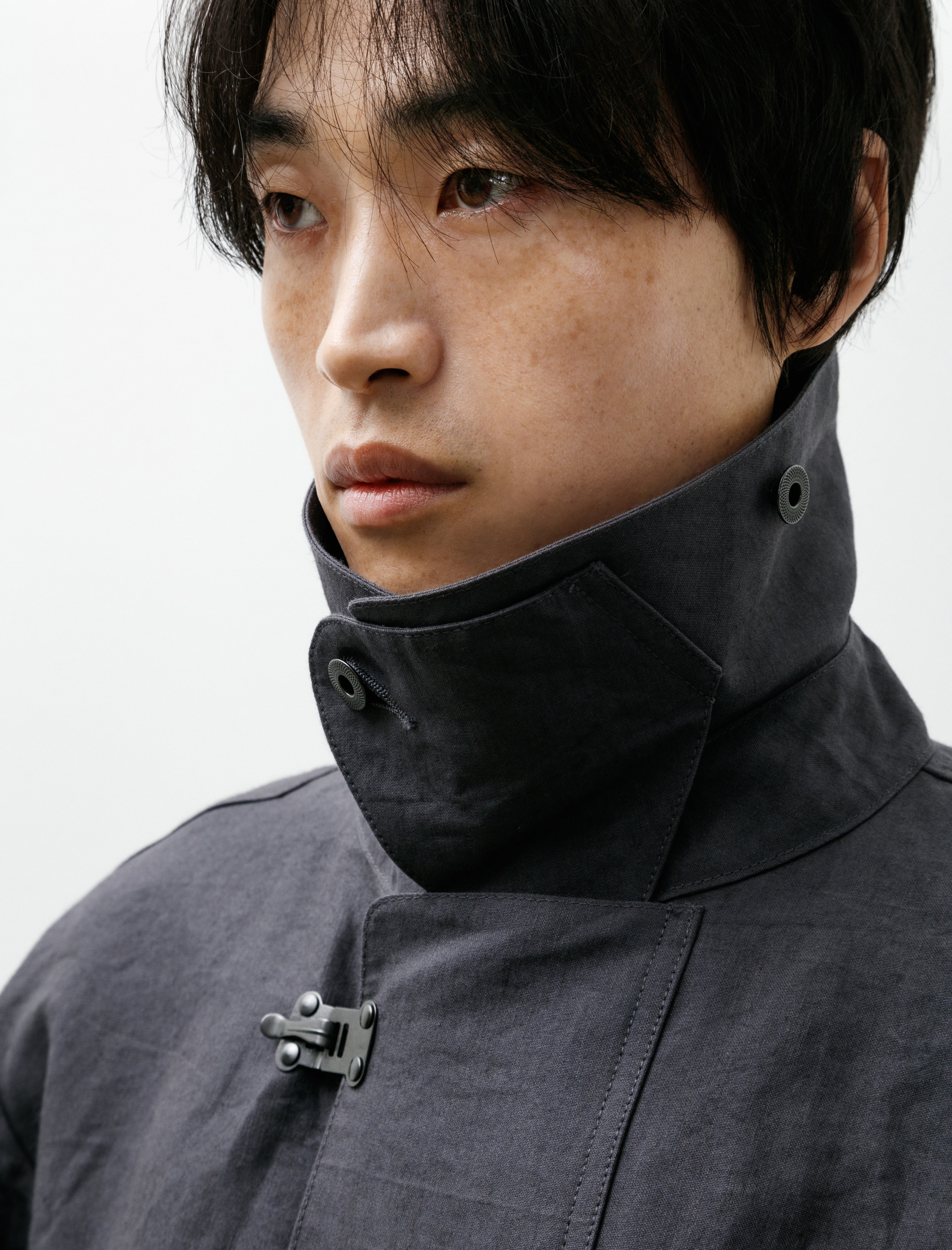 Taiga Takahashi Lot 411 M-1918 Rain Coat Charcoal