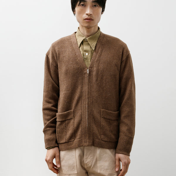 Taiga Takahashi Lot 530 Zip-Up Cardigan Dark Brown – Neighbour