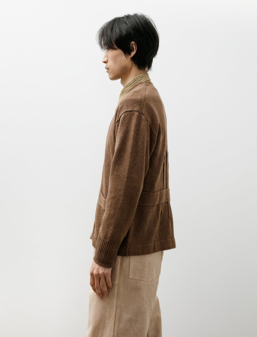 Lot 530 Zip-Up Cardigan Dark Brown - Image 3