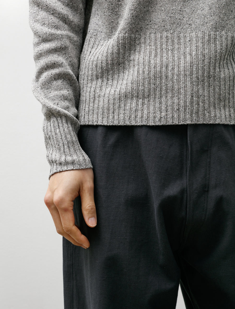 Lot 502 Varsity Letterman Sweater Light Grey - Image 4