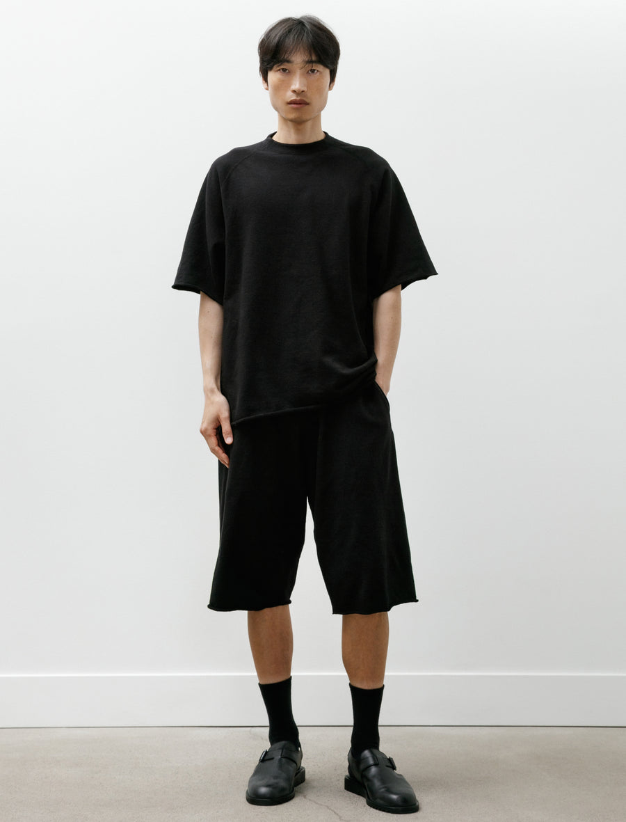 LW Cotton Fleece Shorts Black - Image 1