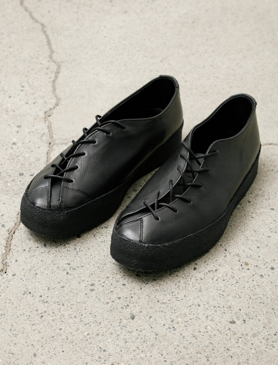 Sanders Banana Shoe Black Grain Leather - Image 1