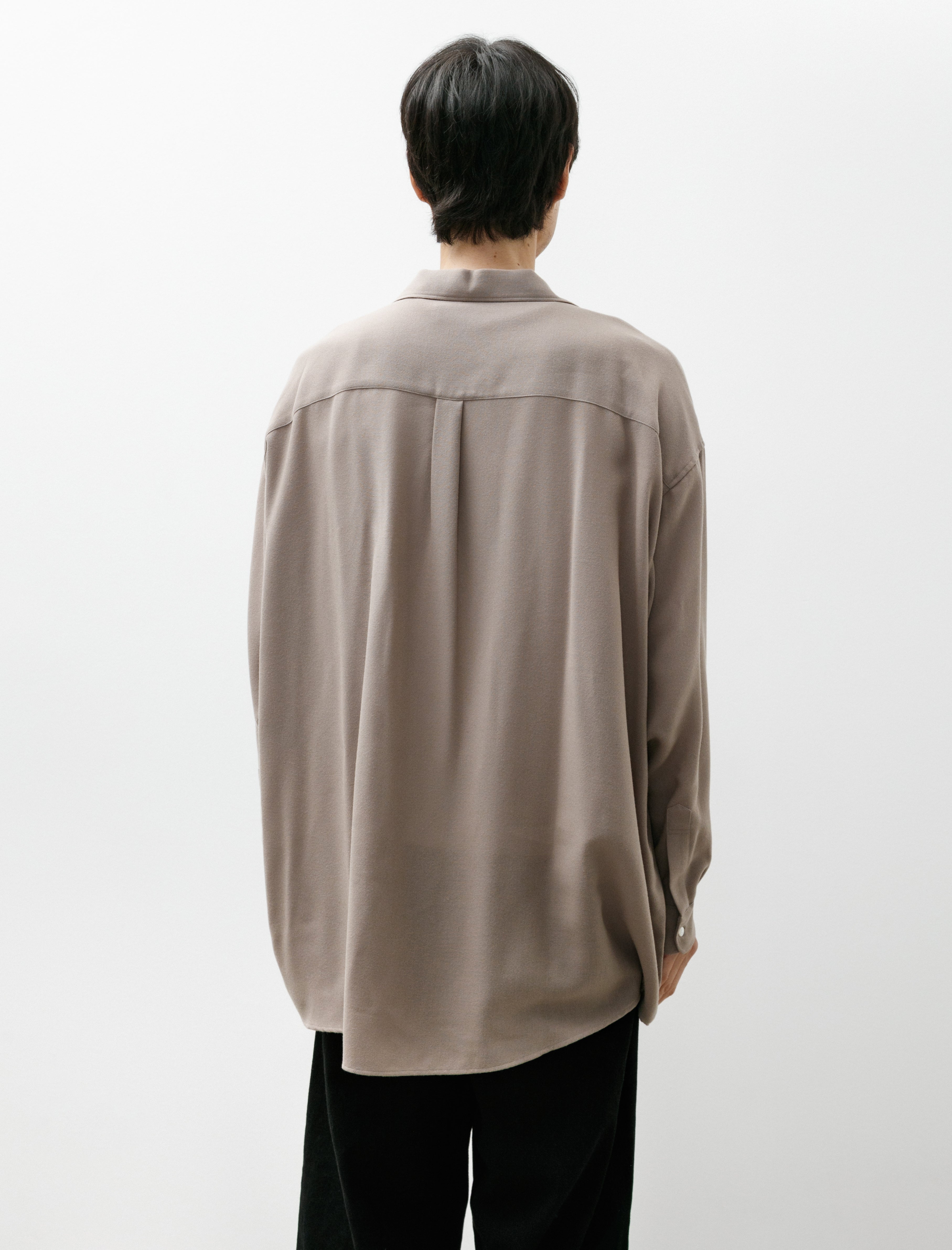 Graphpaper Viscose Viyella L/S Sleeping Shirt Taupe – Neighbour