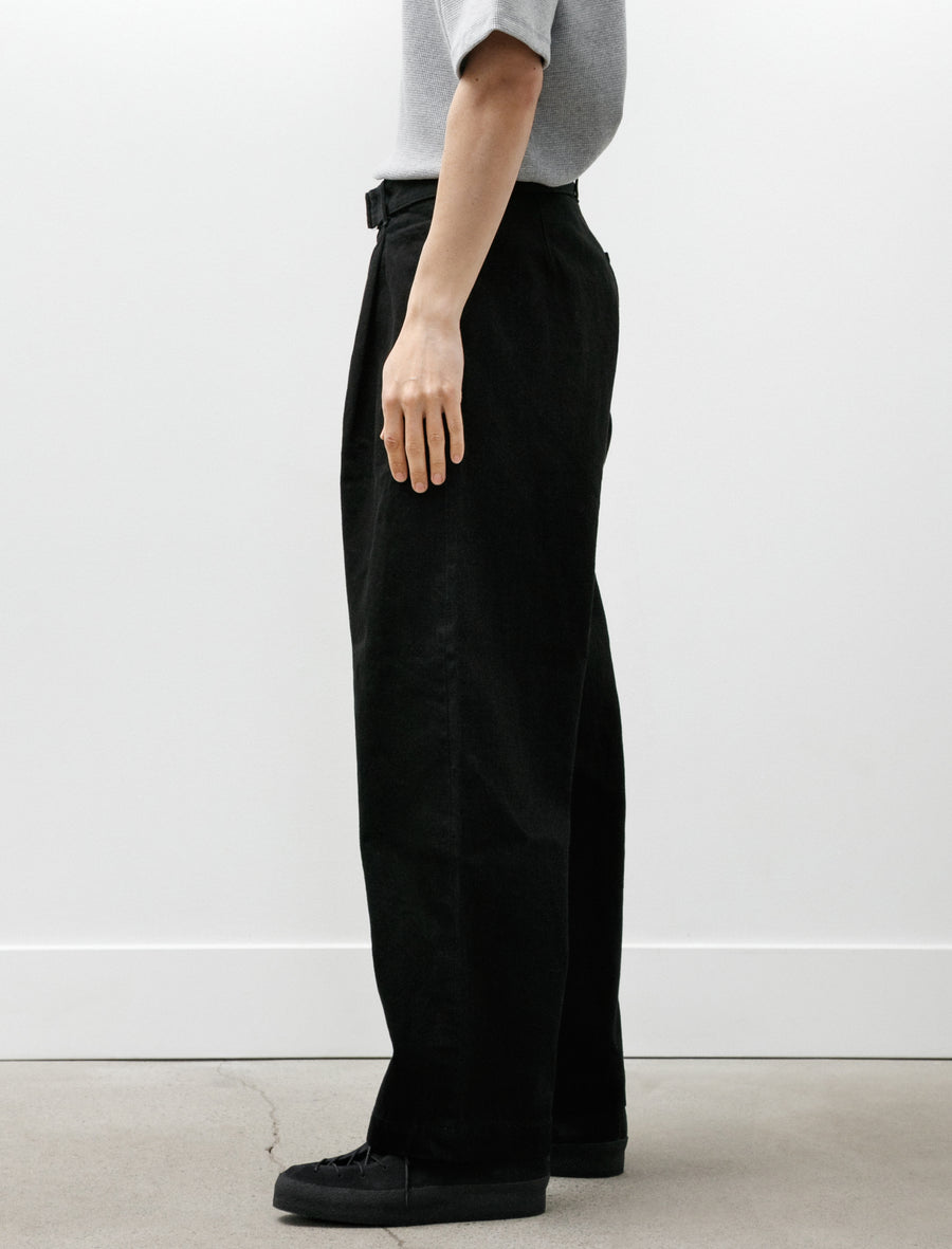 Selvage Denim Belted Pants Black Wash - Image 6