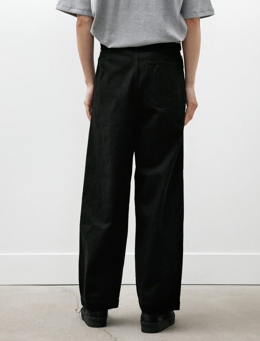 Selvage Denim Belted Pants Black Wash - Image 5