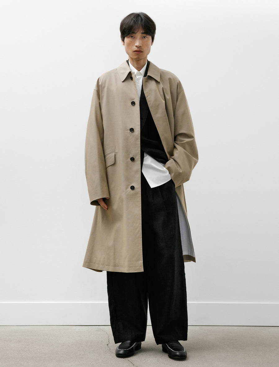 Voile Gabardine Railway Coat Beige - Image 1