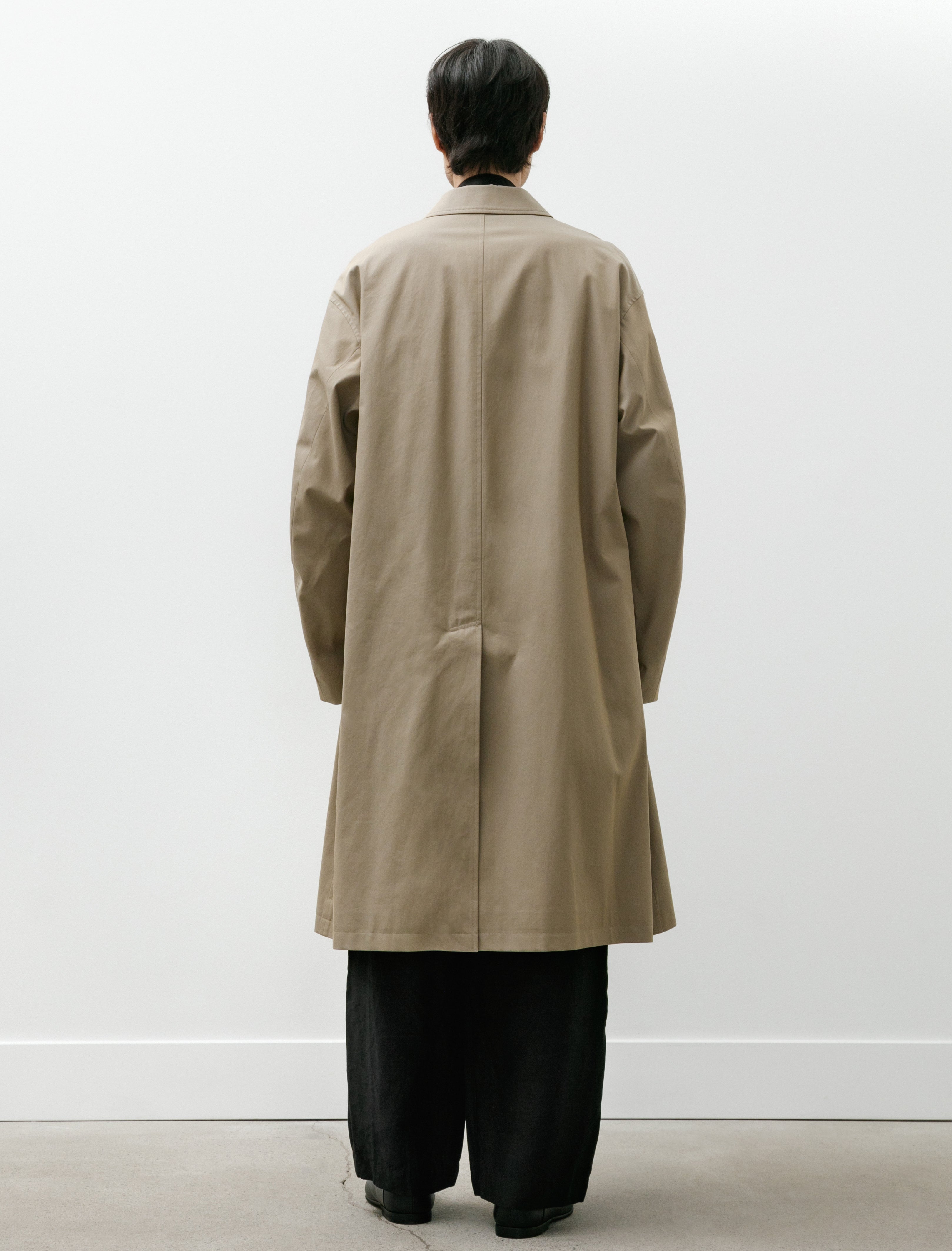 Graphpaper Voile Gabardine Railway Coat Beige