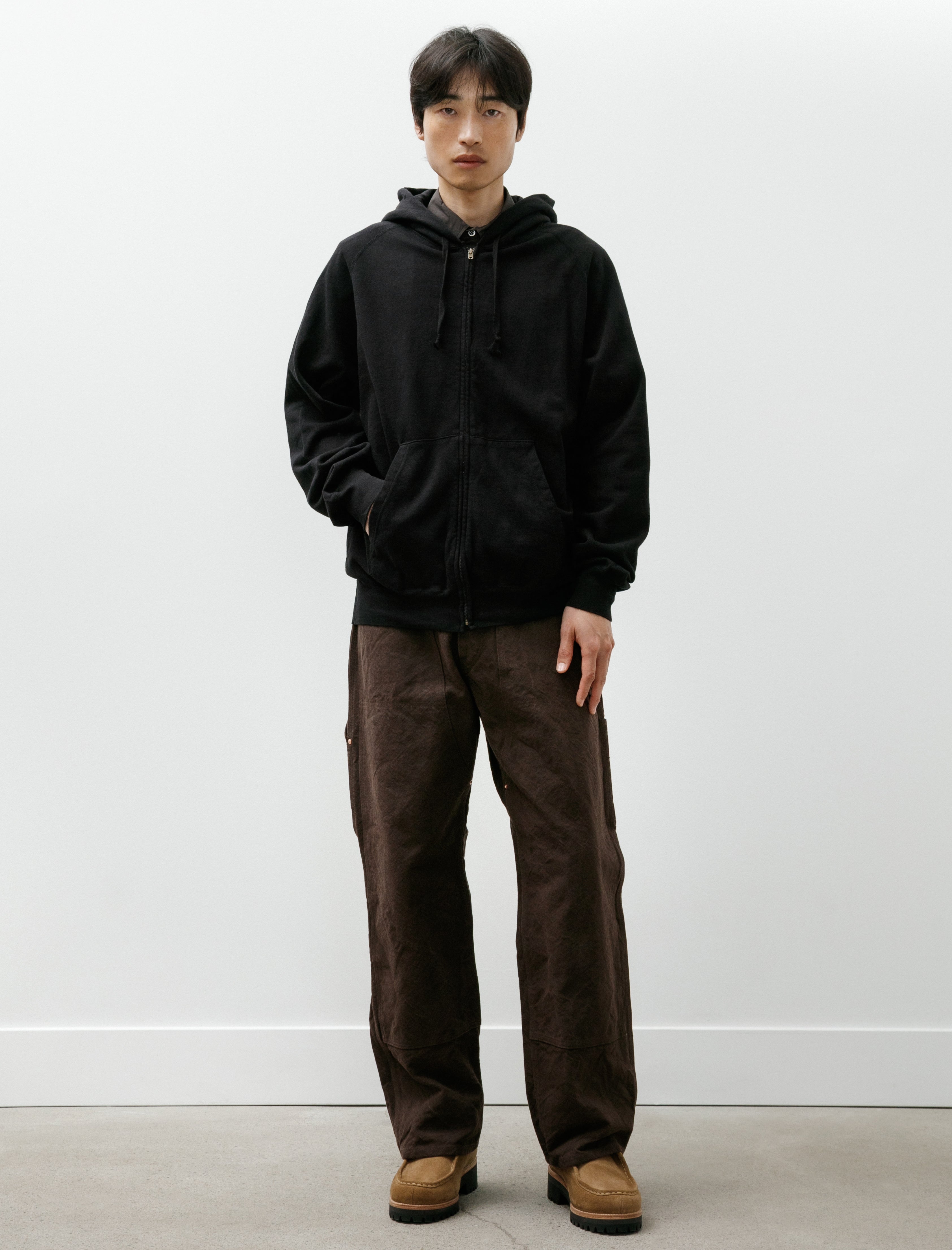 Comoli Cotton Duck Painter Pants Brown