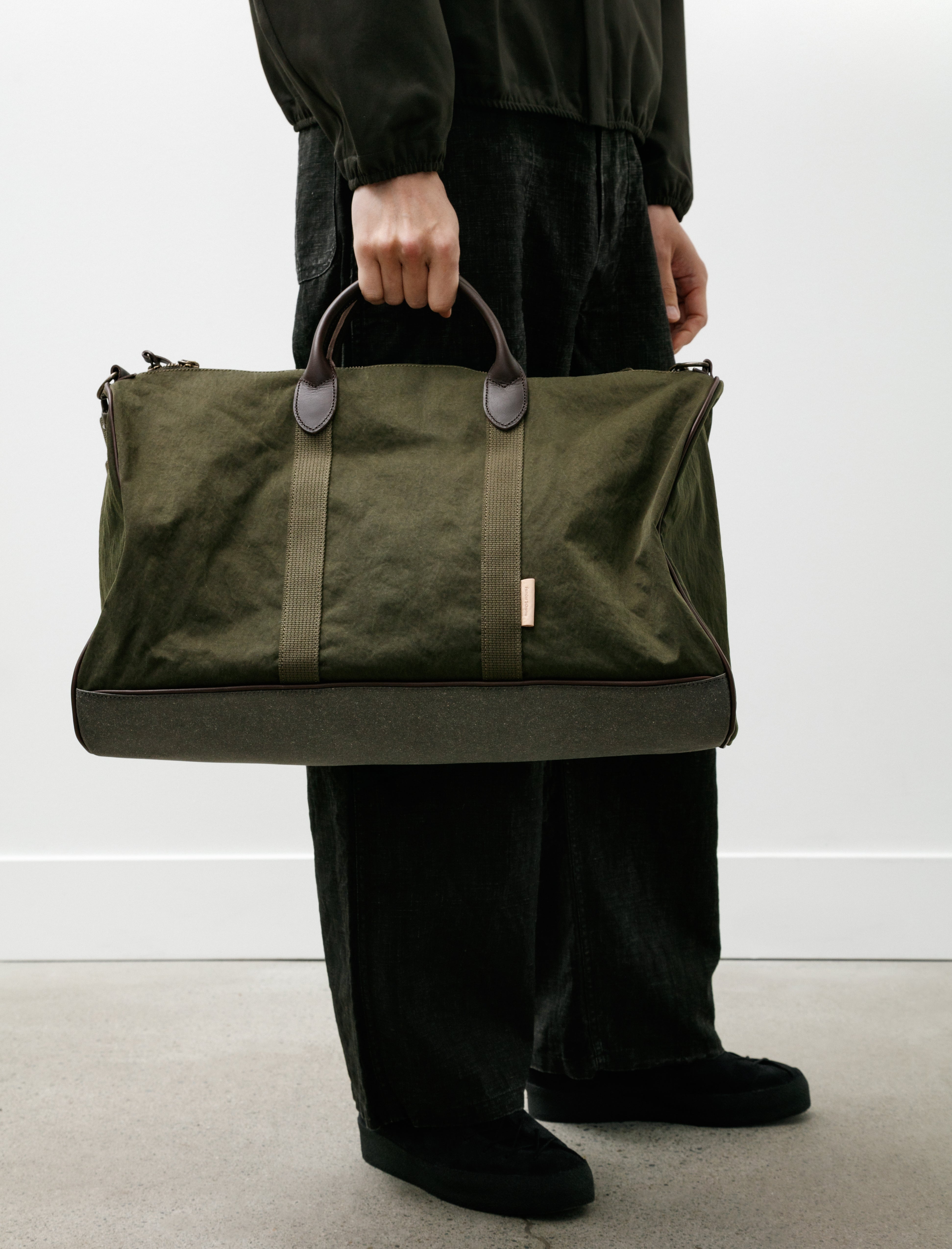 Hender Scheme Boston Luggage Khaki Green
