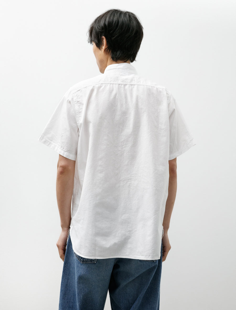 Short Sleeve Chambray Work Shirt White - Image 2