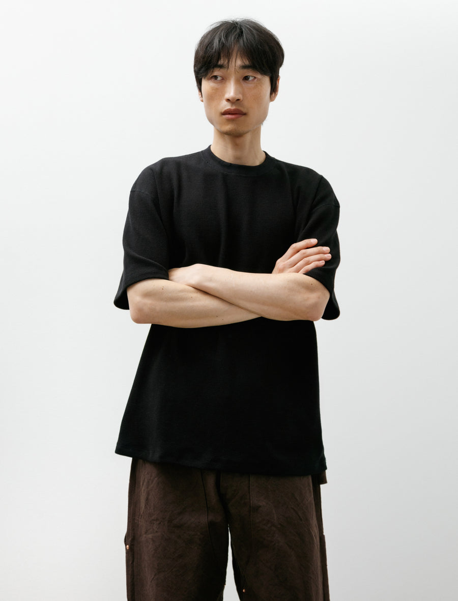 Waffle T-Shirt Black - Image 1