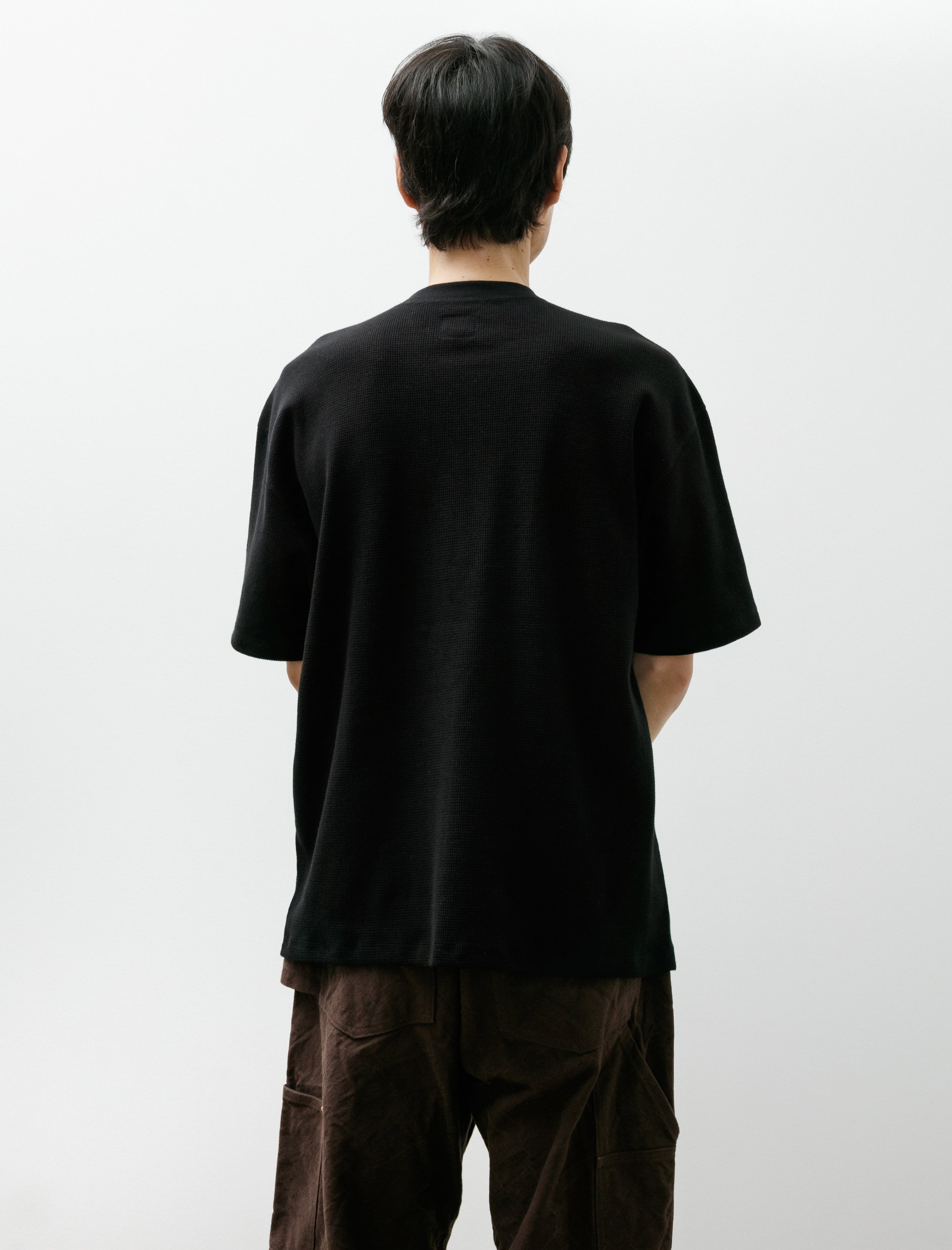 OrSlow Waffle T-Shirt Black
