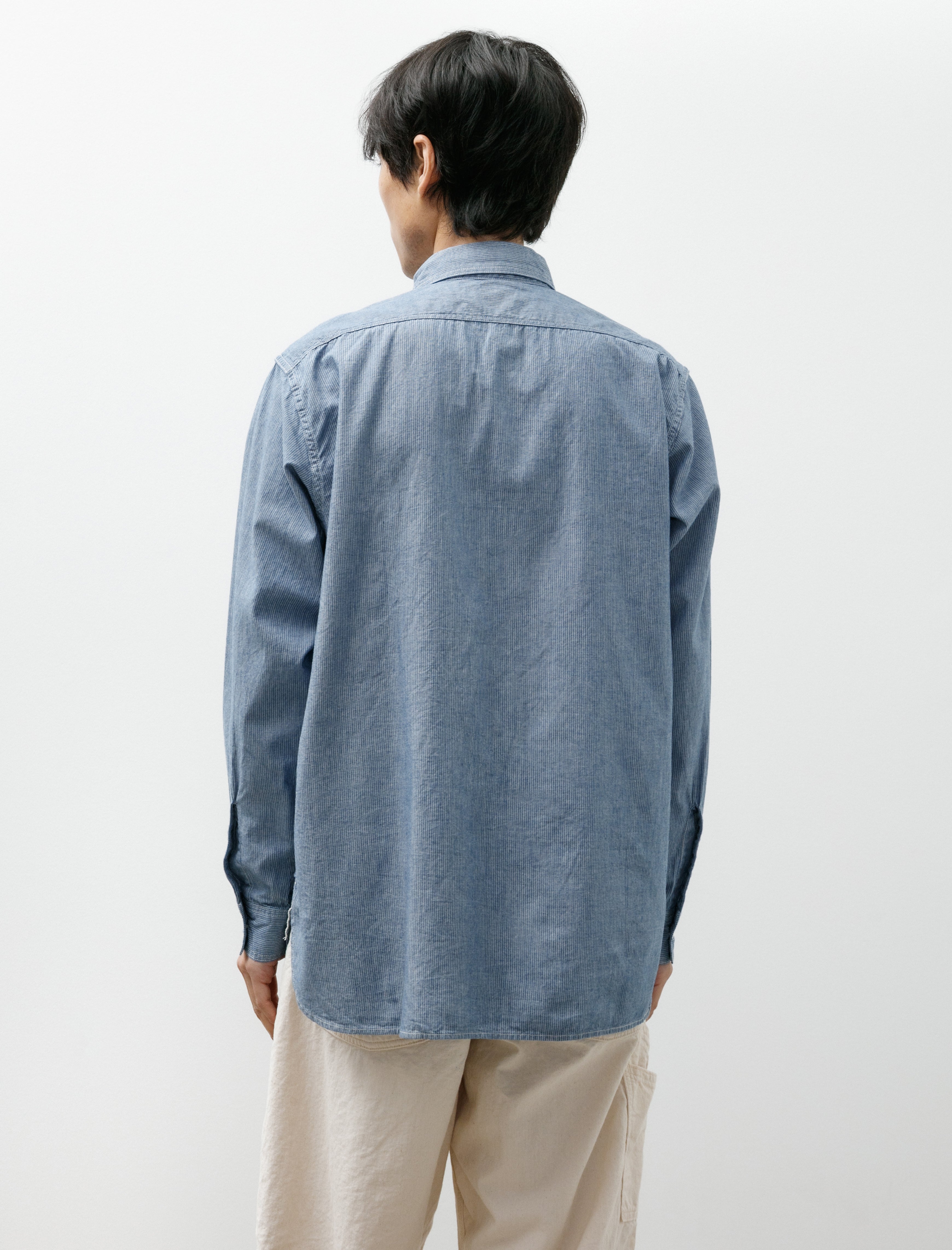 OrSlow Relaxed Fit Chambray Work Shirt Hickory