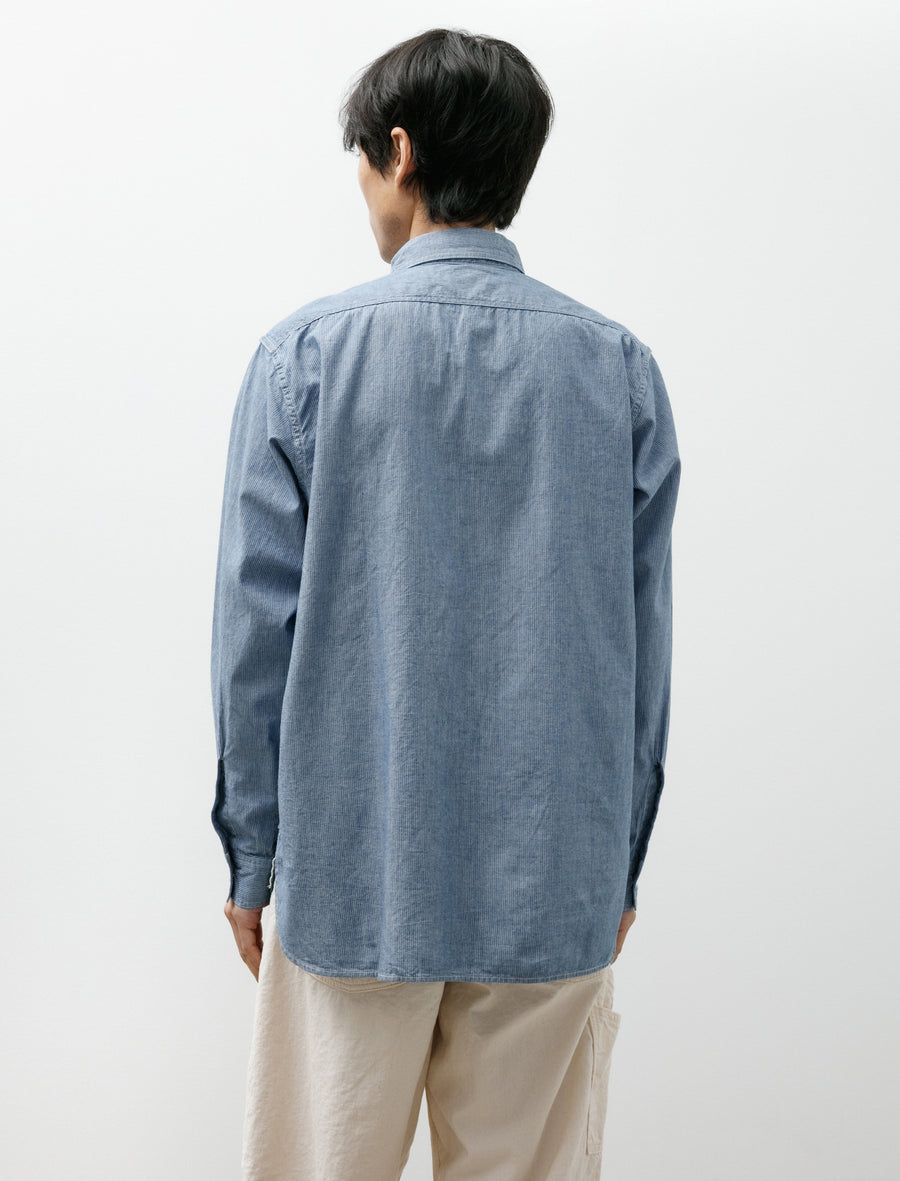 Relaxed Fit Chambray Work Shirt Hickory - Image 2