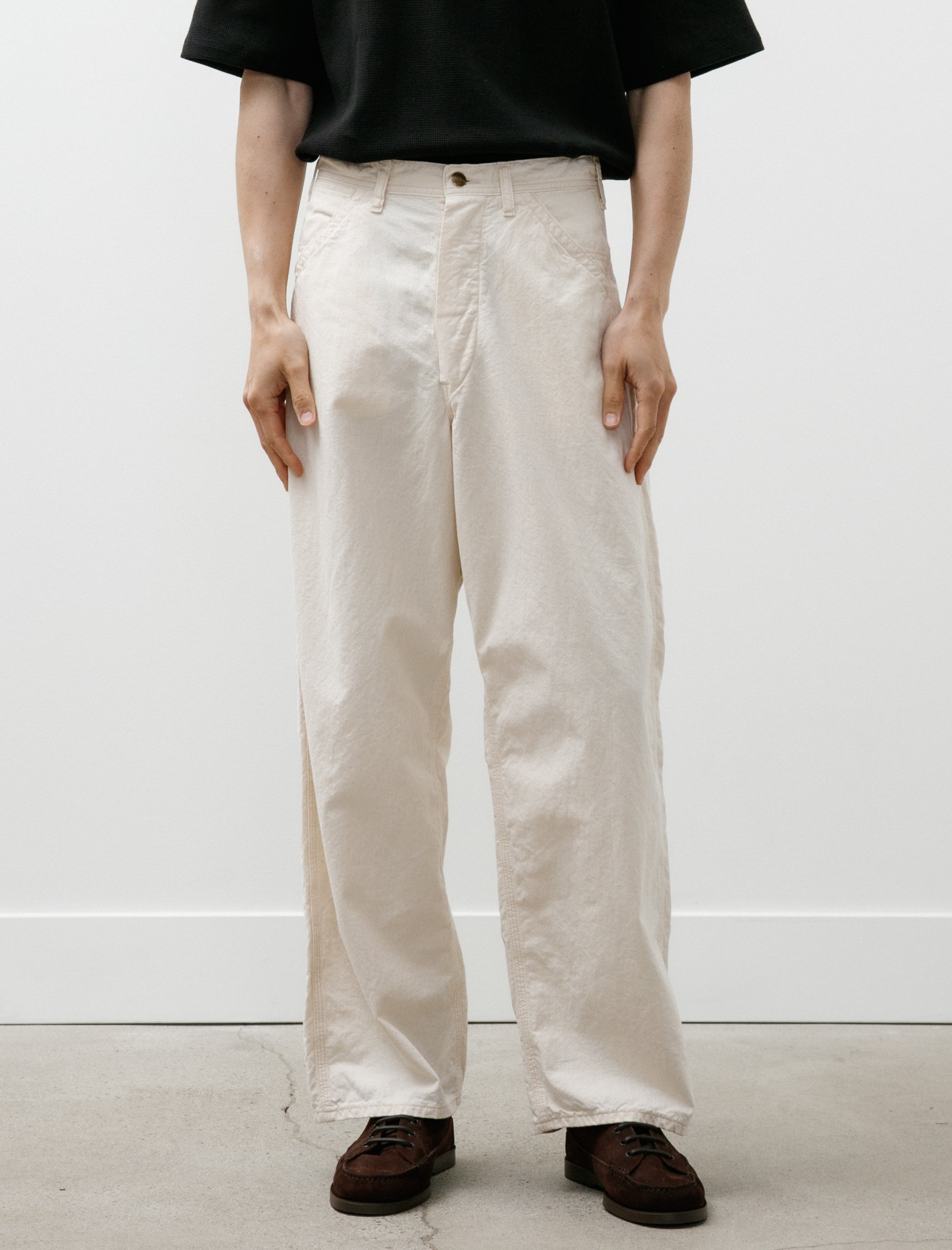 OrSlow Wide Fit 30's Painter Pants Ecru