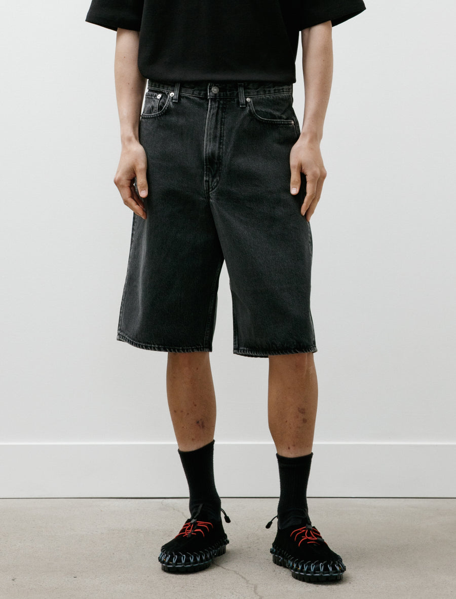 Super Dad's Fit Shorts Black Denim Stone - Image 4
